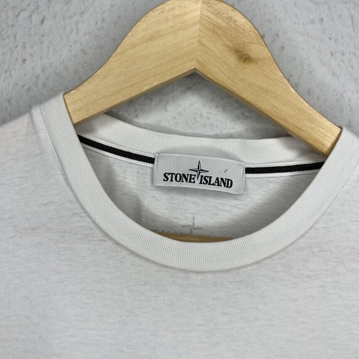 Stone Island Stone Island Tshirt Tee Big Logo Spellout White Size US M / EU 48-50 / 2 - 5 Thumbnail