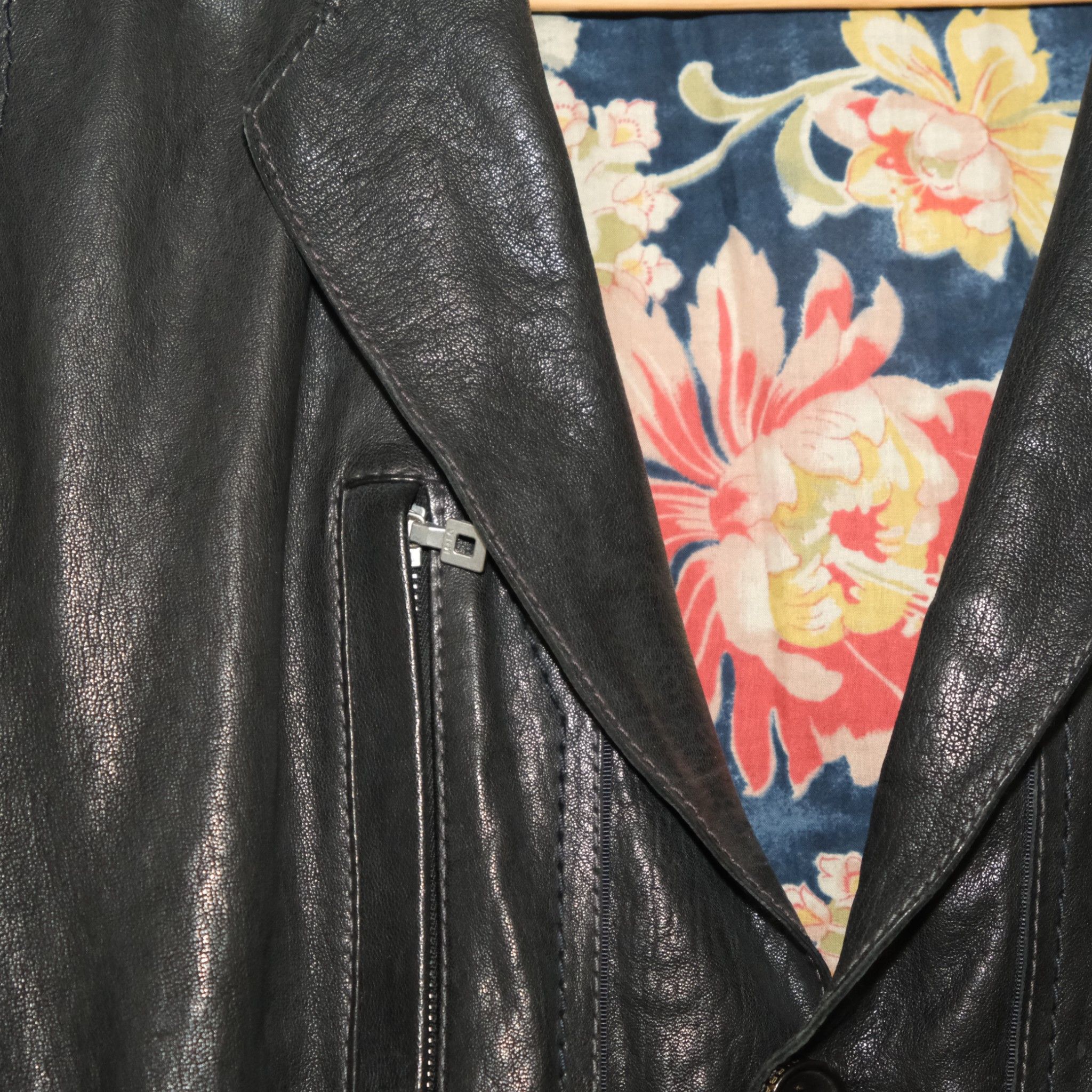 Marithe + Francois Girbaud Leather Biker Blazer Size US M / EU 48-50 / 2 - 6 Thumbnail