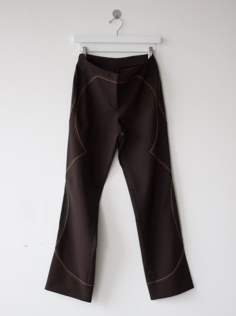 Ferre GIANFRANCO FERRÉ - 1990s SAMPLE EMBROIDERED TROUSERS Size 28" / US 6 / IT 42 - 1 Thumbnail