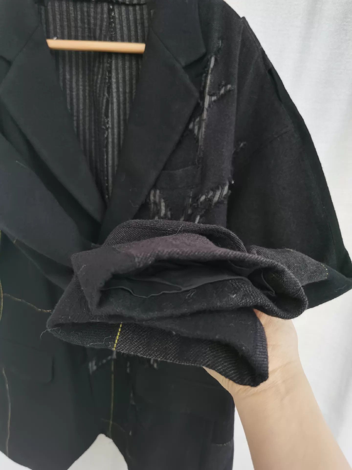 Yohji Yamamoto Yohji Yamamoto 2016AW Scratch-Patch Suit Jacket 2 98New Size US M / EU 48-50 / 2 - 4 Thumbnail