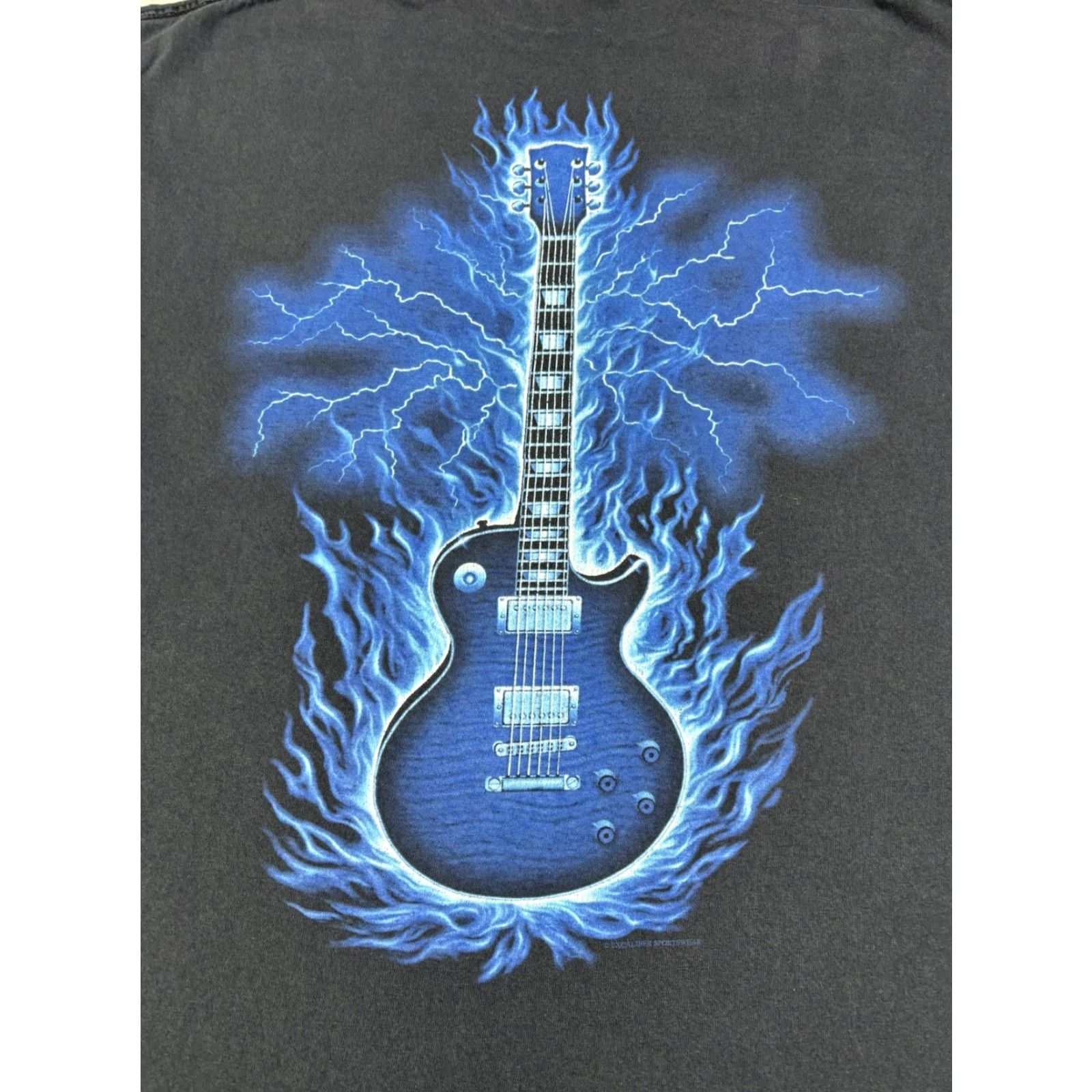 Liquid Blue VINTAGE Liquid Blue T-Shirt Grunge Xl Blue Crew Neck Short Sleeve Men Regular Cotton Knit Size US XL / EU 56 / 4 - 2 Thumbnail