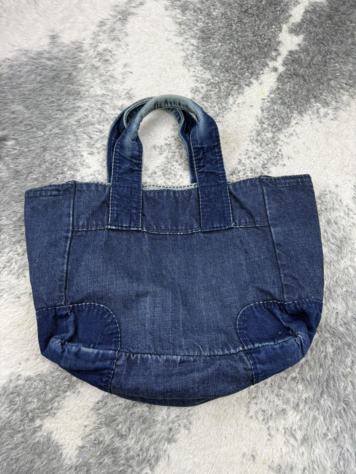 45rpm × Indigo × Japanese Brand 🔥RARE🔥 R by 45rpm Boro Indigo Denim Totebag Size ONE SIZE - 9 Thumbnail
