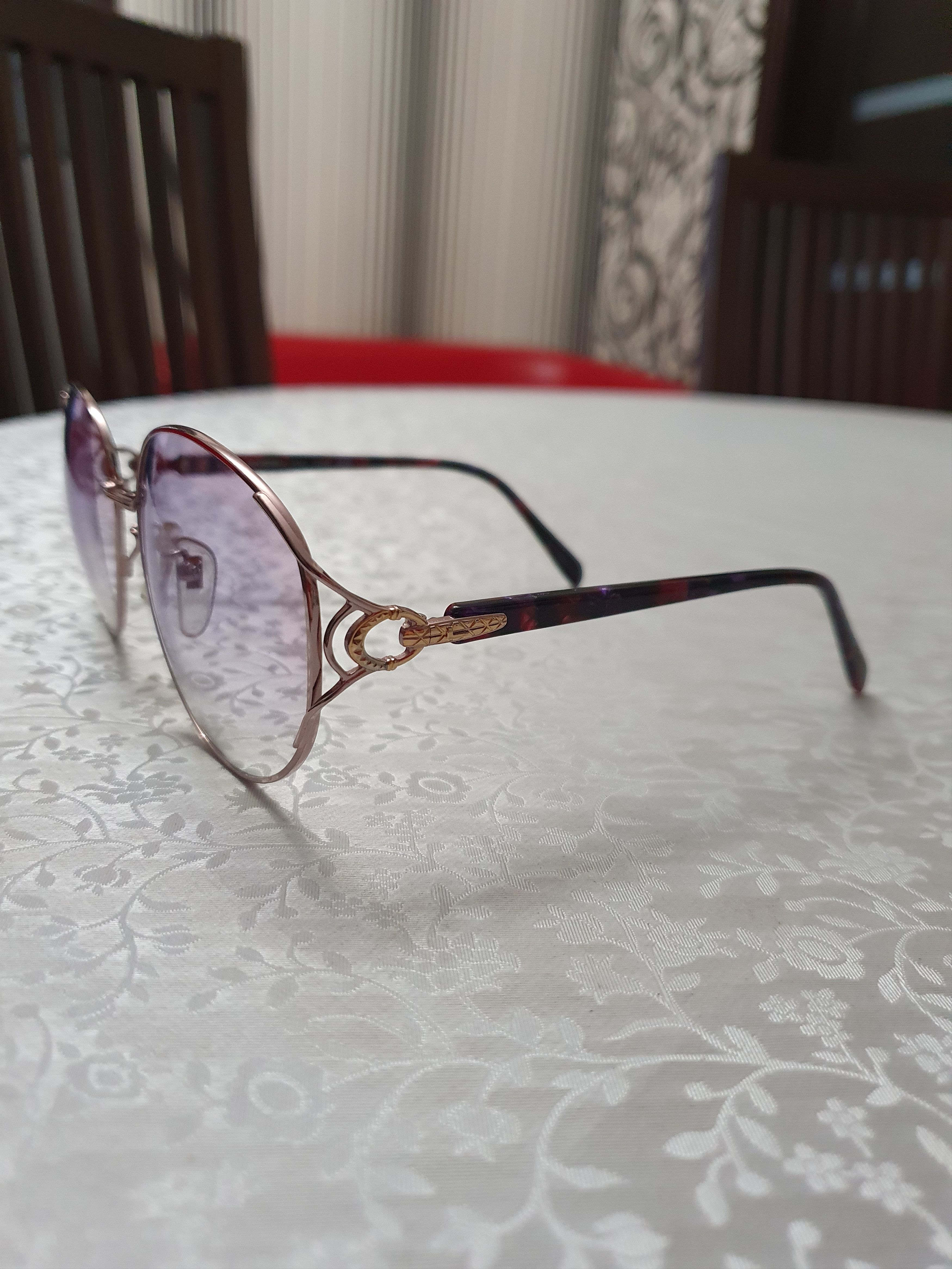 Lancel Lancel Paris Vintage Pink/Purple Fade Y2k Luxury Sunglasses Size ONE SIZE - 2 Thumbnail