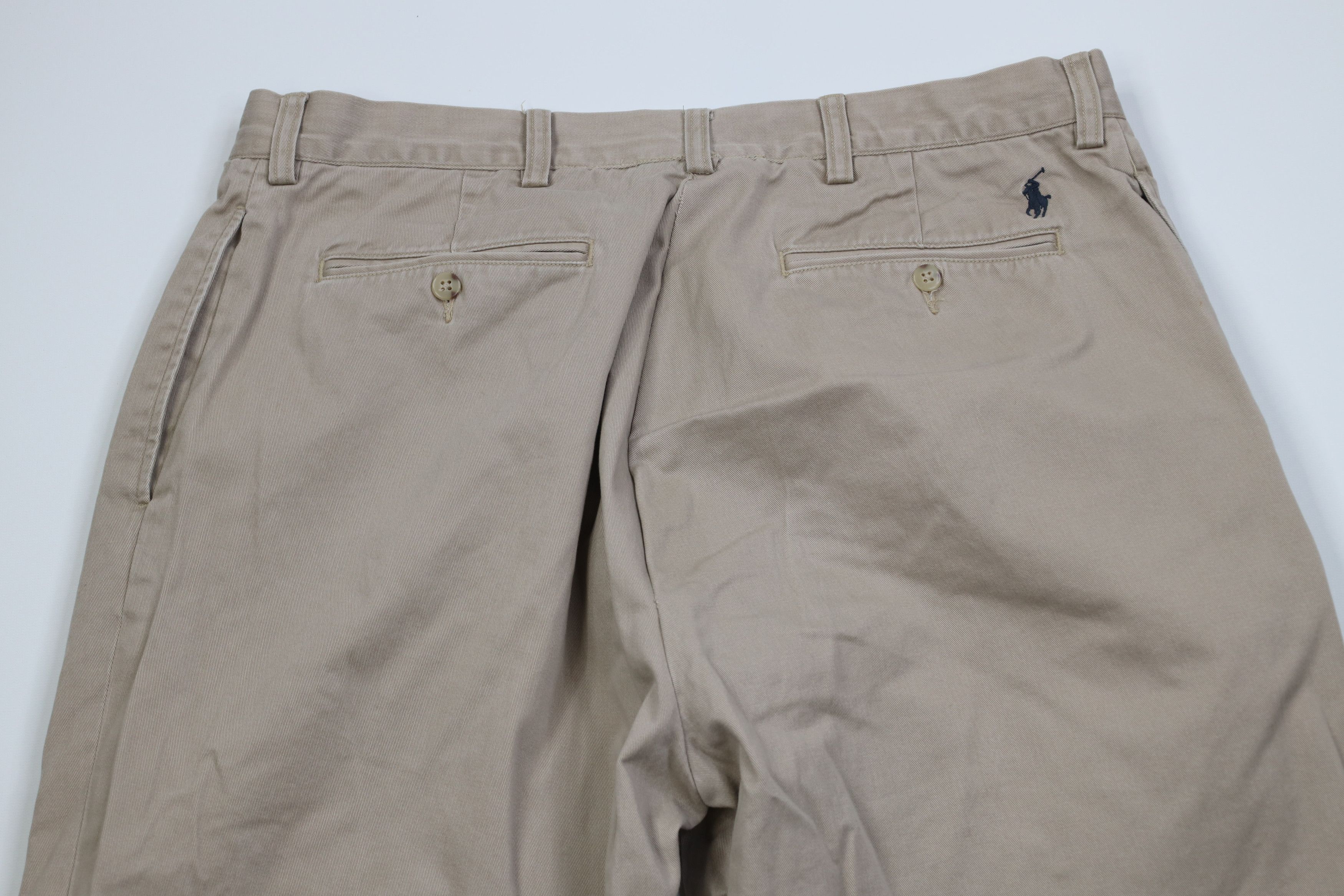 Ralph Lauren Vinage 90s Ralph Lauren Wide Leg Chino Pants Beige Cotton Size US 36 / EU 52 - 11 Thumbnail