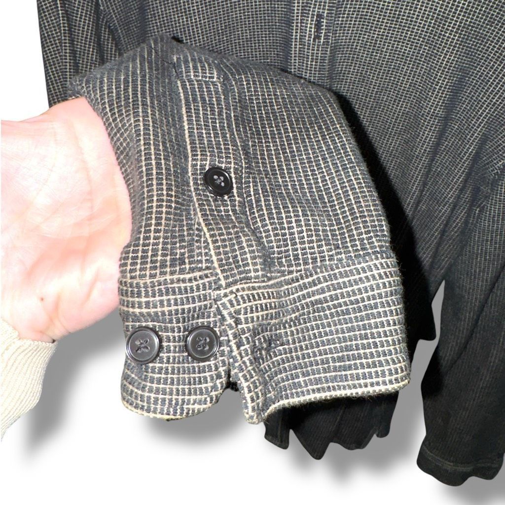 Perry Ellis Perry Ellis Tom Ford Era Black Knit Button Up Shirt L Size US L / EU 52-54 / 3 - 3 Thumbnail