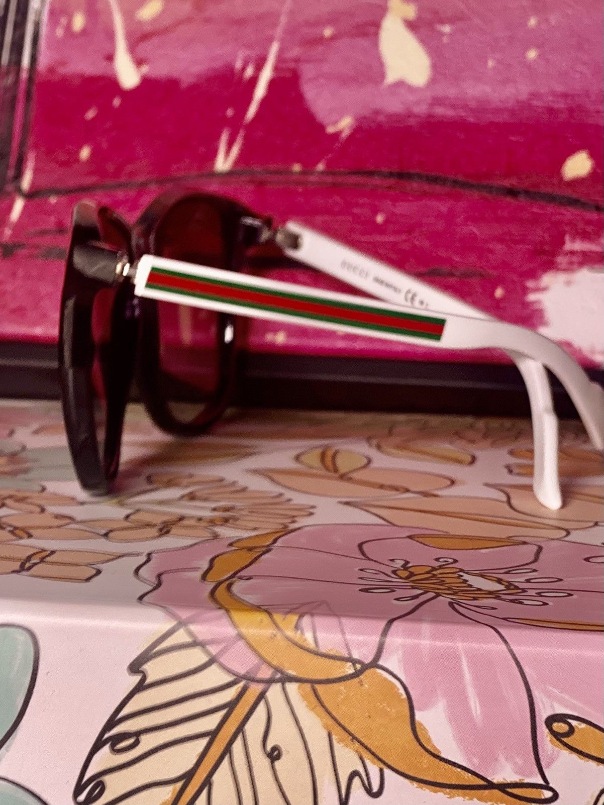 Gucci Gucci Oversized Sunglasses Size ONE SIZE - 2 Thumbnail