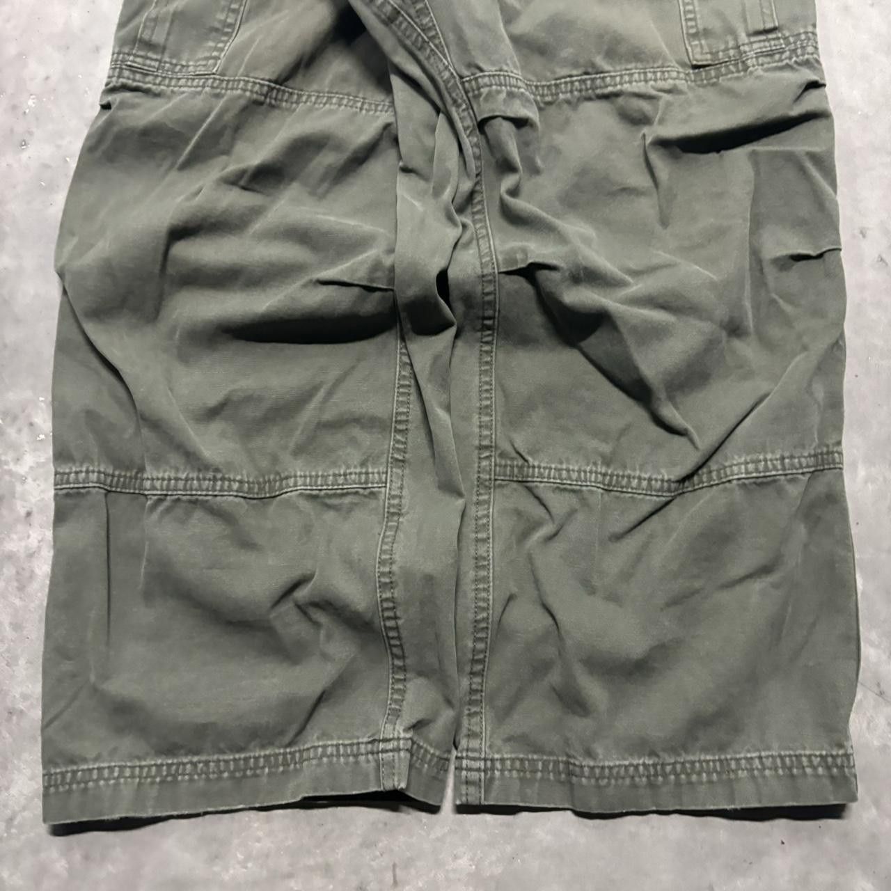 Japanese Brand × Vintage Crazy Vintage Y2K/2000s Khaki Earth Tone Grunge Skater Workwear Cargo Pants! Size US 32 / EU 48 - 6 Thumbnail
