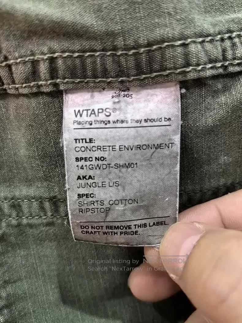 Wtaps Wtaps Wash and wax four bag shirts Size US M / EU 48-50 / 2 - 5 Thumbnail