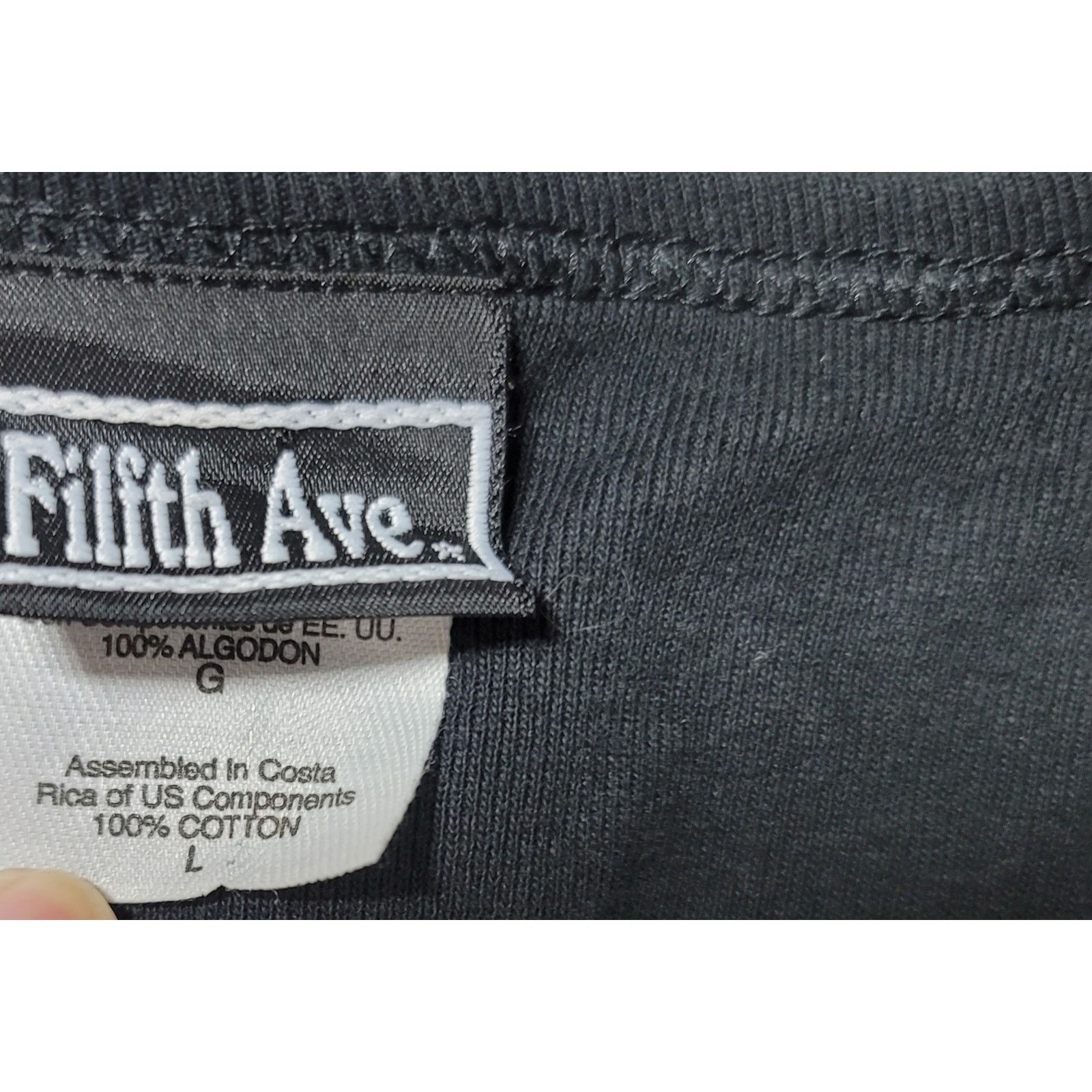 Other Filth Ave Black Rainbow Glitter Graphic Tank Top Large NWOT Size L / US 10 / IT 46 - 4 Thumbnail