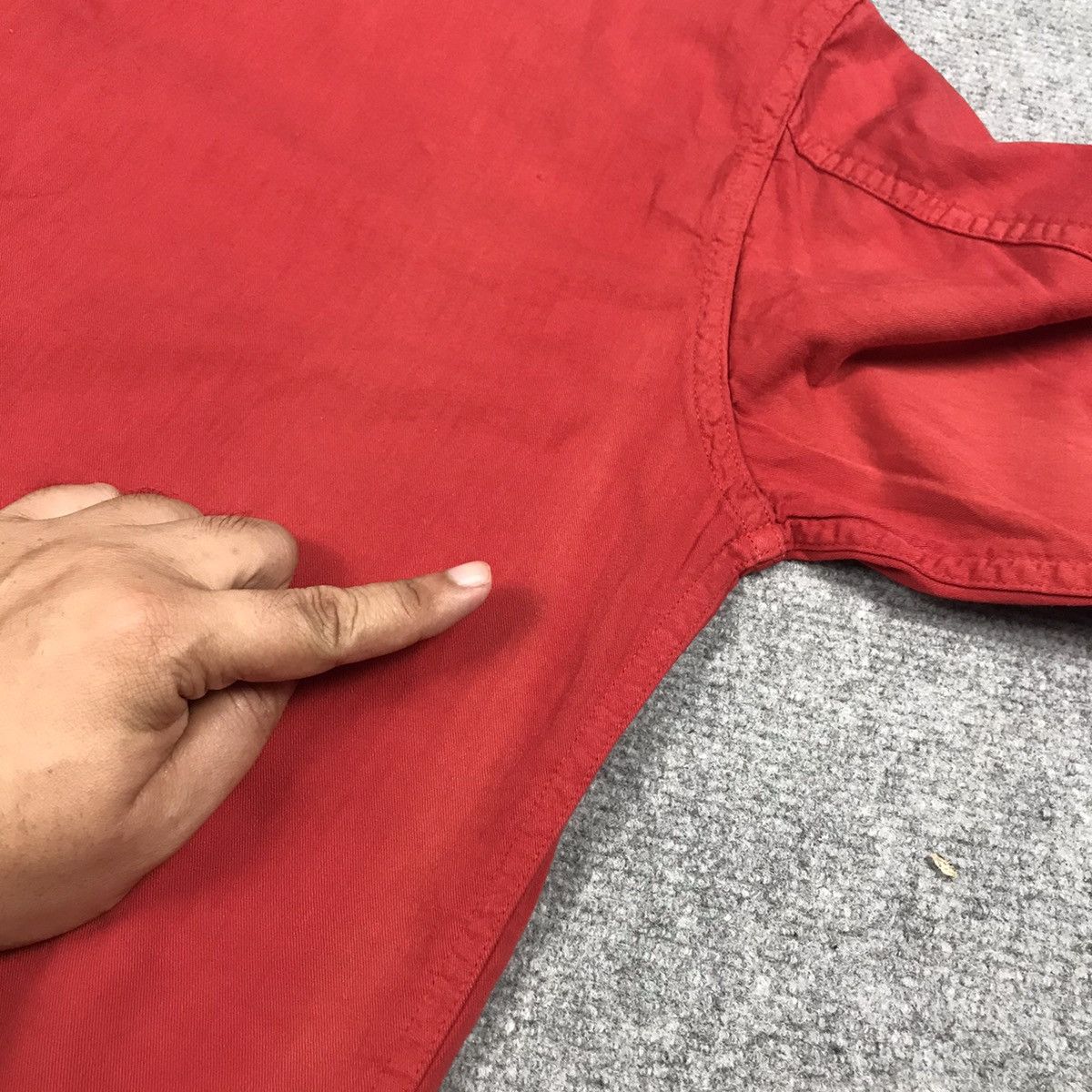 45rpm 45rpm Red Sun faded Half Button Long Sleeve Shirt Size US M / EU 48-50 / 2 - 12 Thumbnail