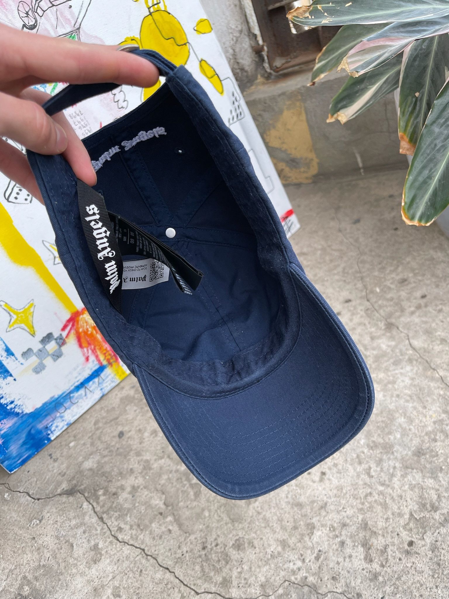 Palm Angels Palm Angels Cap Embroidered Grey Baseball Cap Hat Size ONE SIZE - 14 Thumbnail