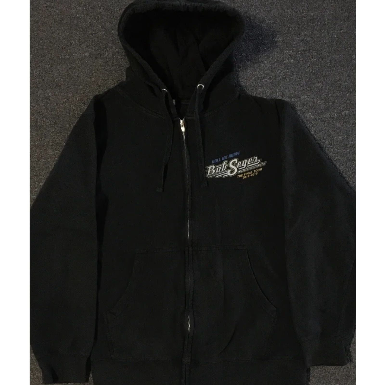 Vintage VINTAGE Bob Seger 2018 Final Tour Faded Zip Hoodie S Men Black Rock Grunge Concert 90s Biker Southwestern Military Music Band Tailored for Mens Size US S / EU 44-46 / 1 - 2 Thumbnail