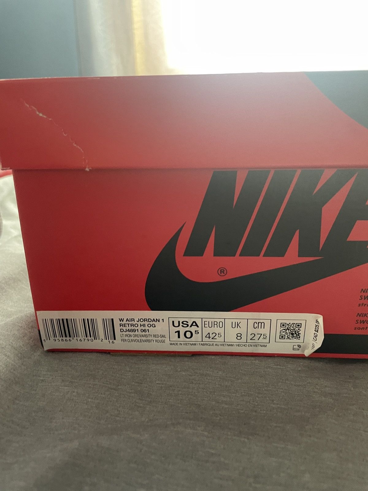 Jordan Brand Jordan 1 high varsity red size 10.5W Size US 10.5 / IT 40.5 - 6 Thumbnail