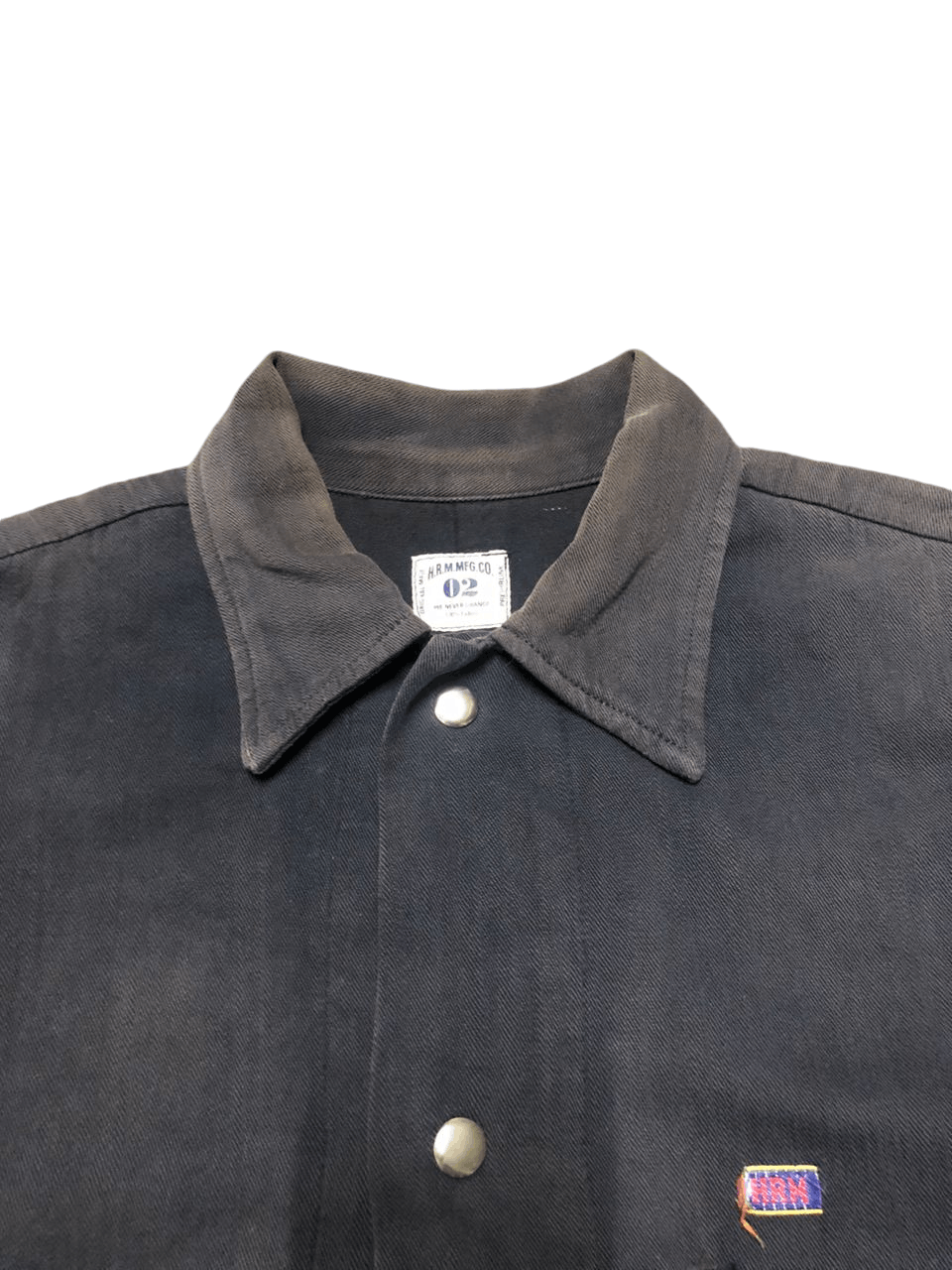 Blue Blue Japan Vintage H.R.M.MFG.CO Workwear / Chore Jacket Sunfaded Faded Size US M / EU 48-50 / 2 - 10 Thumbnail