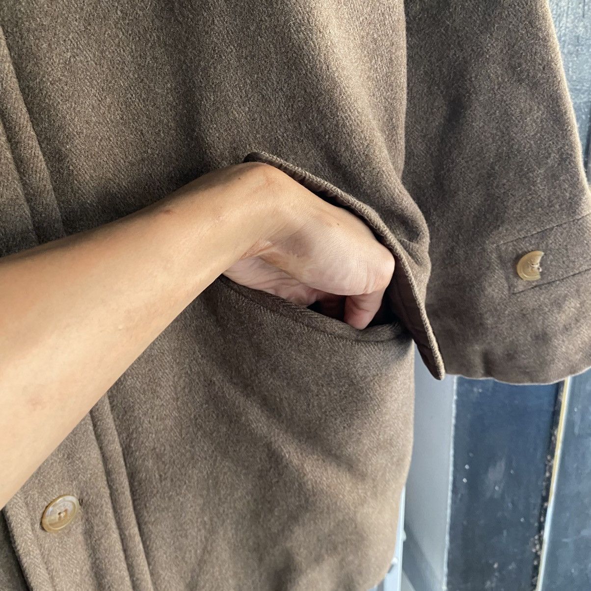 Burberry Burberry Brown Wool Car Coat Lining Vintage Luxury Overcoat Size US S / EU 44-46 / 1 - 10 Thumbnail