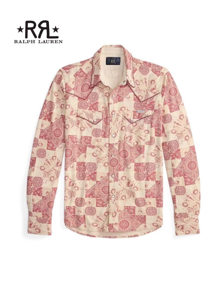 RRL Ralph Lauren RRL Slim Paisley Western Shirt Size US S / EU 44-46 / 1 - 1 Preview