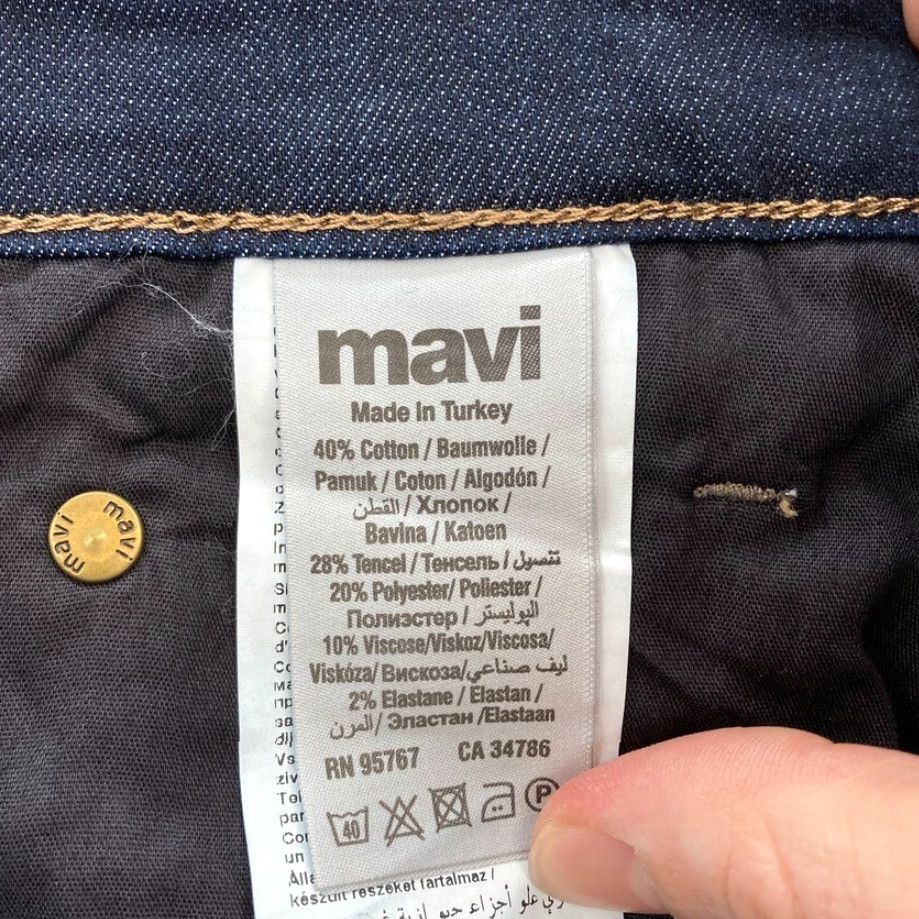 Vintage Mavi Jeans Zach Mens 30x34 Straight Leg Dark Wash Blue Stretch Denim Mid Rise Jeans Size US 30 / EU 46 - 6 Thumbnail