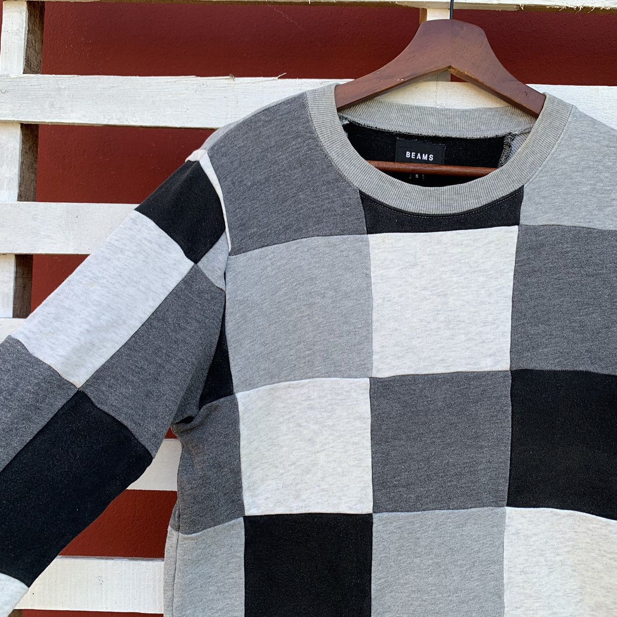 Beams Plus × Japanese Brand Beams Patchwork Sweatshirt Size US S / EU 44-46 / 1 - 3 Thumbnail
