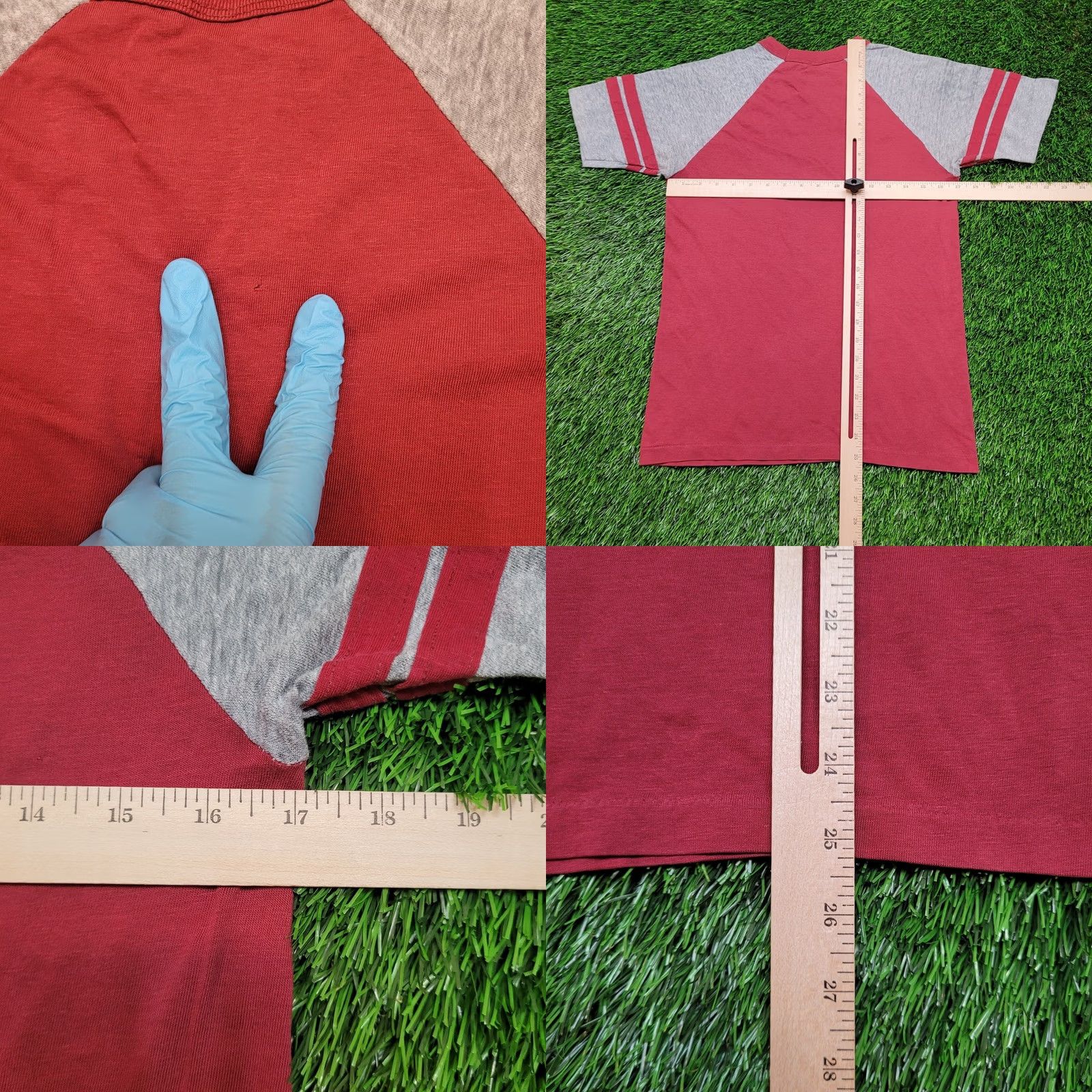 Vintage VTG 80s Alabama Crimson Tide T-Shirt Mens XS Womens S Raglan - Artex Tee, Red, 50/50, Single Stitch, USA Made, 80s Football College Shirt Size XS / US 0-2 / IT 36-38 - 8 Thumbnail