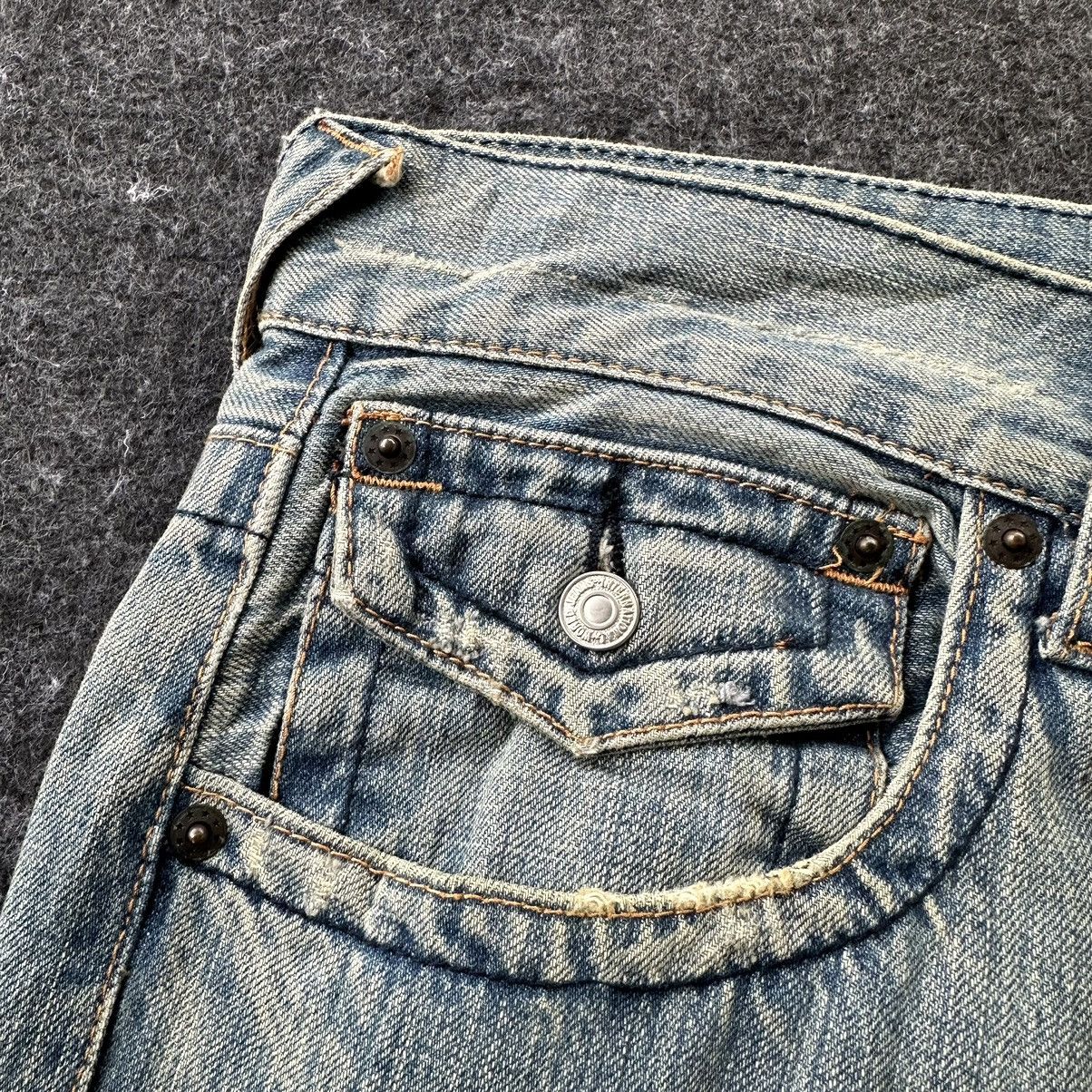 Takeo Kikuchi Vintage Takeo Kikuchi Japan Patchwork Denim 36x32 D657 Size US 36 / EU 52 - 12 Thumbnail
