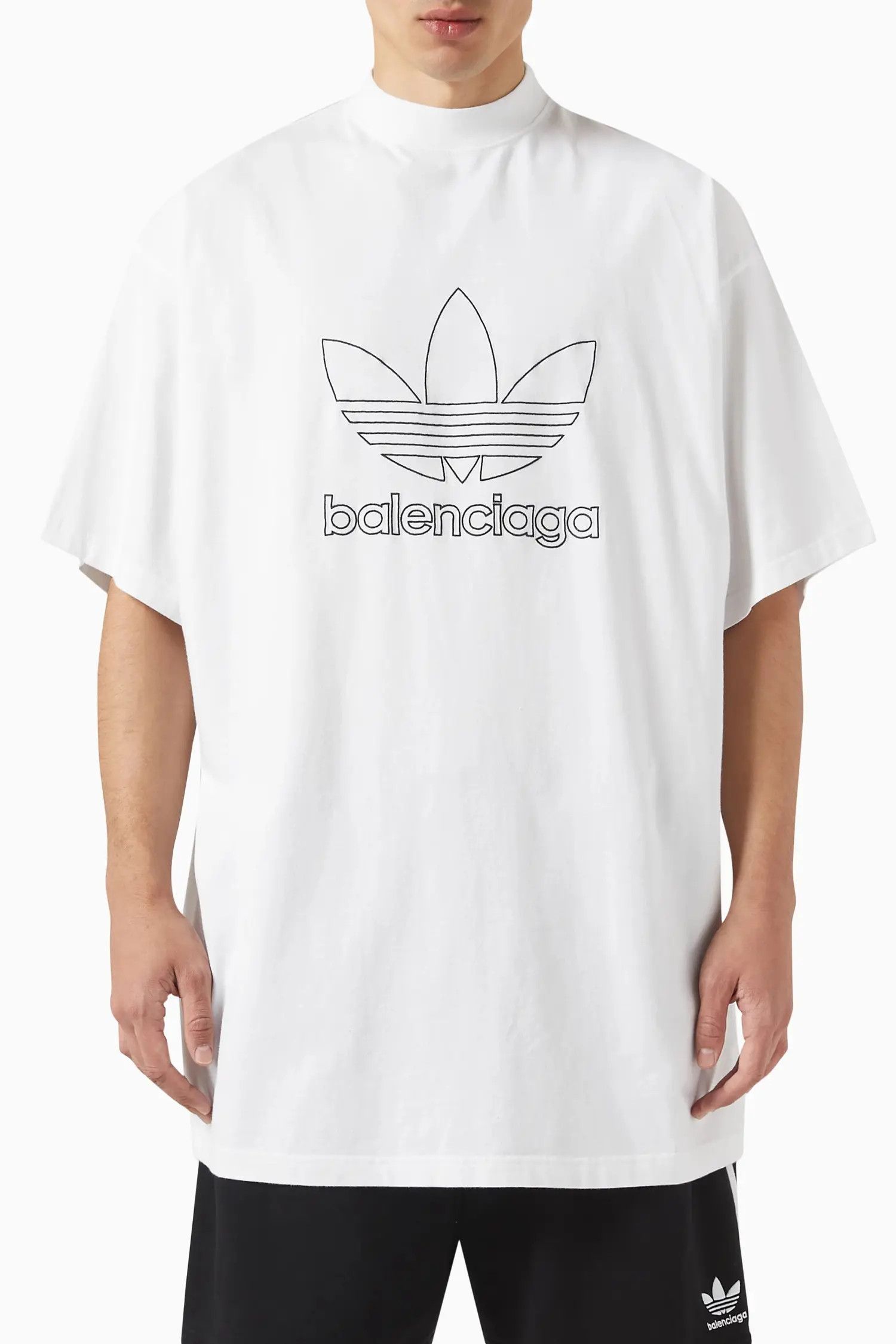 Adidas × Balenciaga o1w1db10824 Short Sleeve T-Shirt in White Size US L / EU 52-54 / 3 - 4 Thumbnail