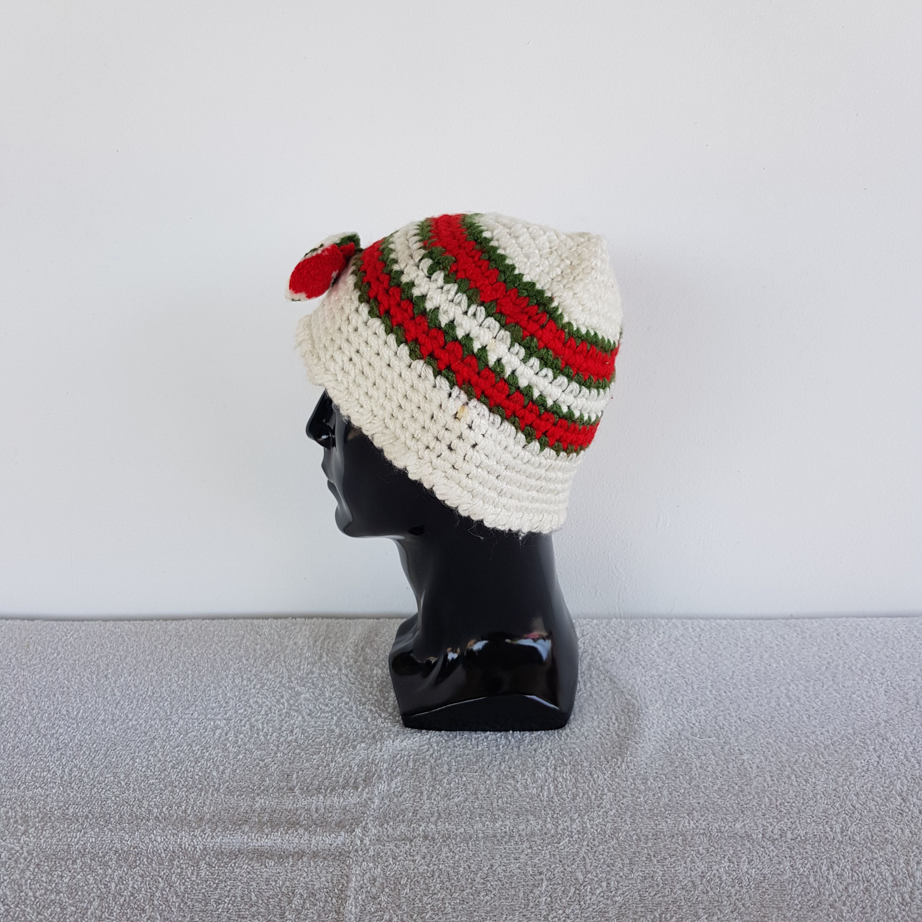 Japanese Brand Vintage Slouchy Crochet Beanie 90s Japan Snow Caps Hats Size ONE SIZE - 4 Thumbnail