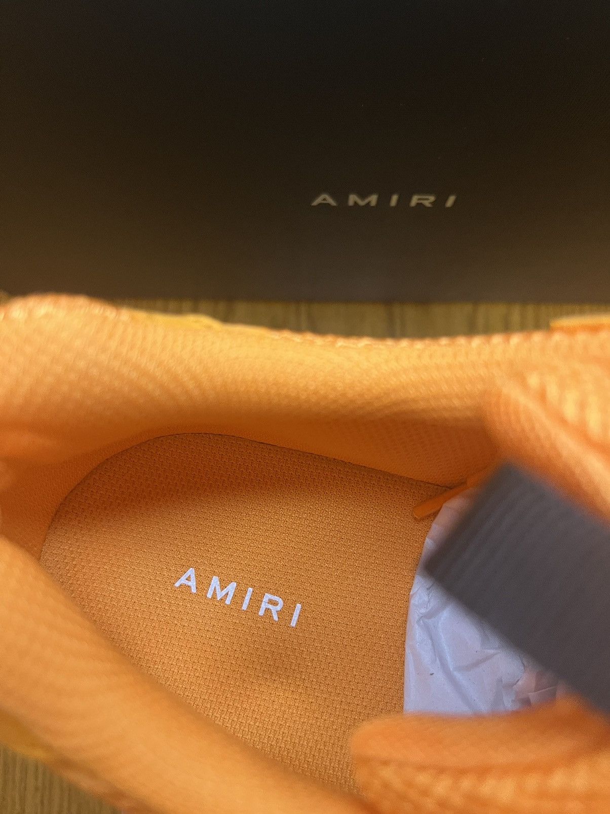 Amiri Amiri Bonerunner Sneaker (Orange) Size US 12 / EU 45 - 8 Thumbnail