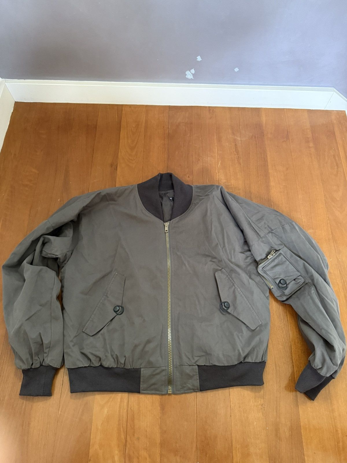 Vintage double layered zip bomber jacket