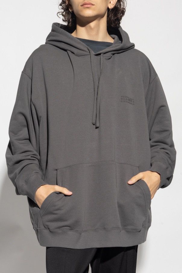 Maison Margiela !DS! SS23 Maison Margiela Logo Gray Oversized Hoodie Size US XL / EU 56 / 4 - 6 Thumbnail