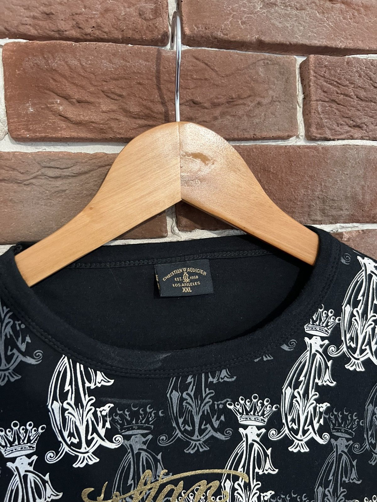 Christian Audigier Vintage Y2k Ed Hardy By Christian Audigier Longsleeve Hype Size US XXL / EU 58 / 5 - 5 Thumbnail
