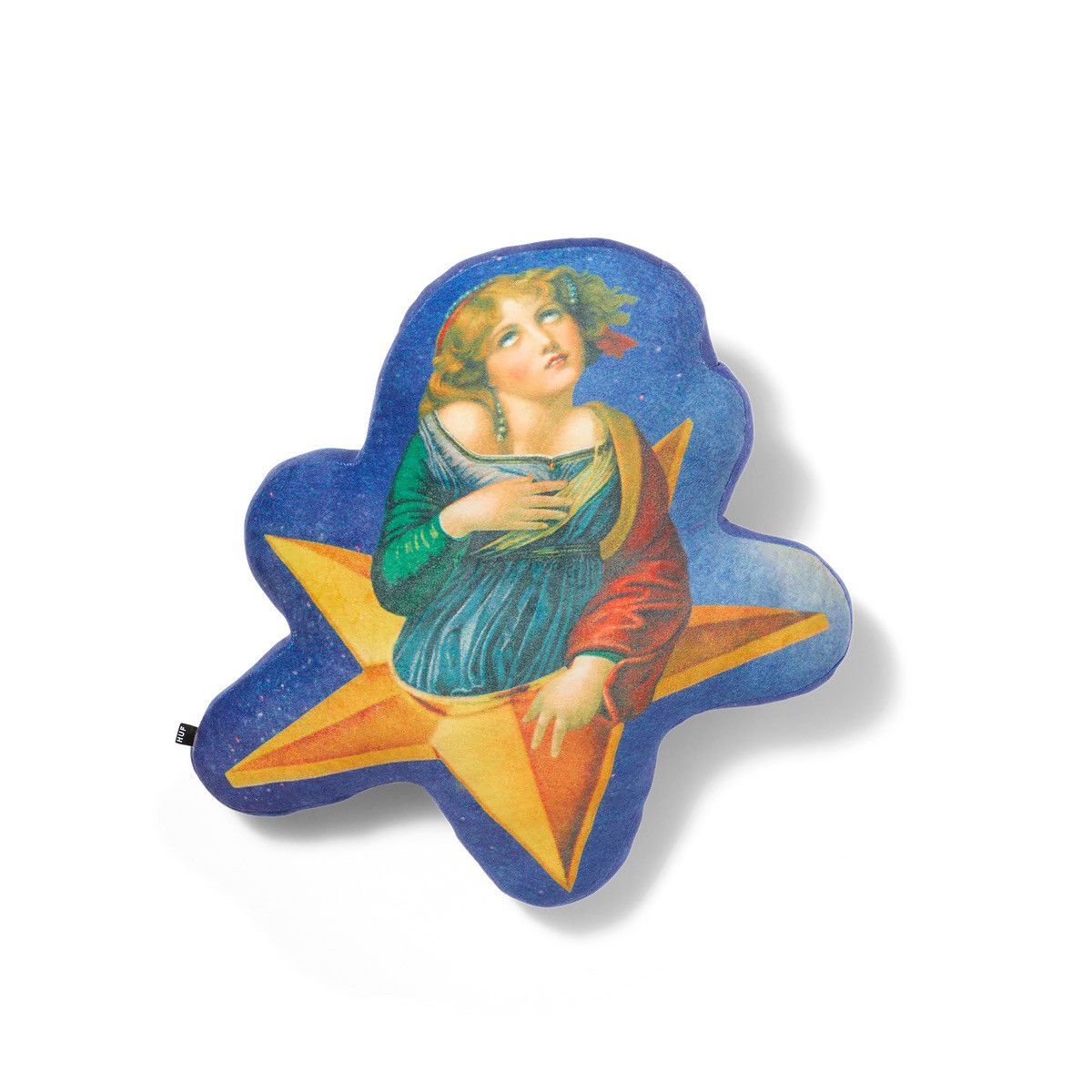 image of Band Tees x Huf The Smashing Pumpkins Star Girl Mellon Collie Pillow in Blue, Men's