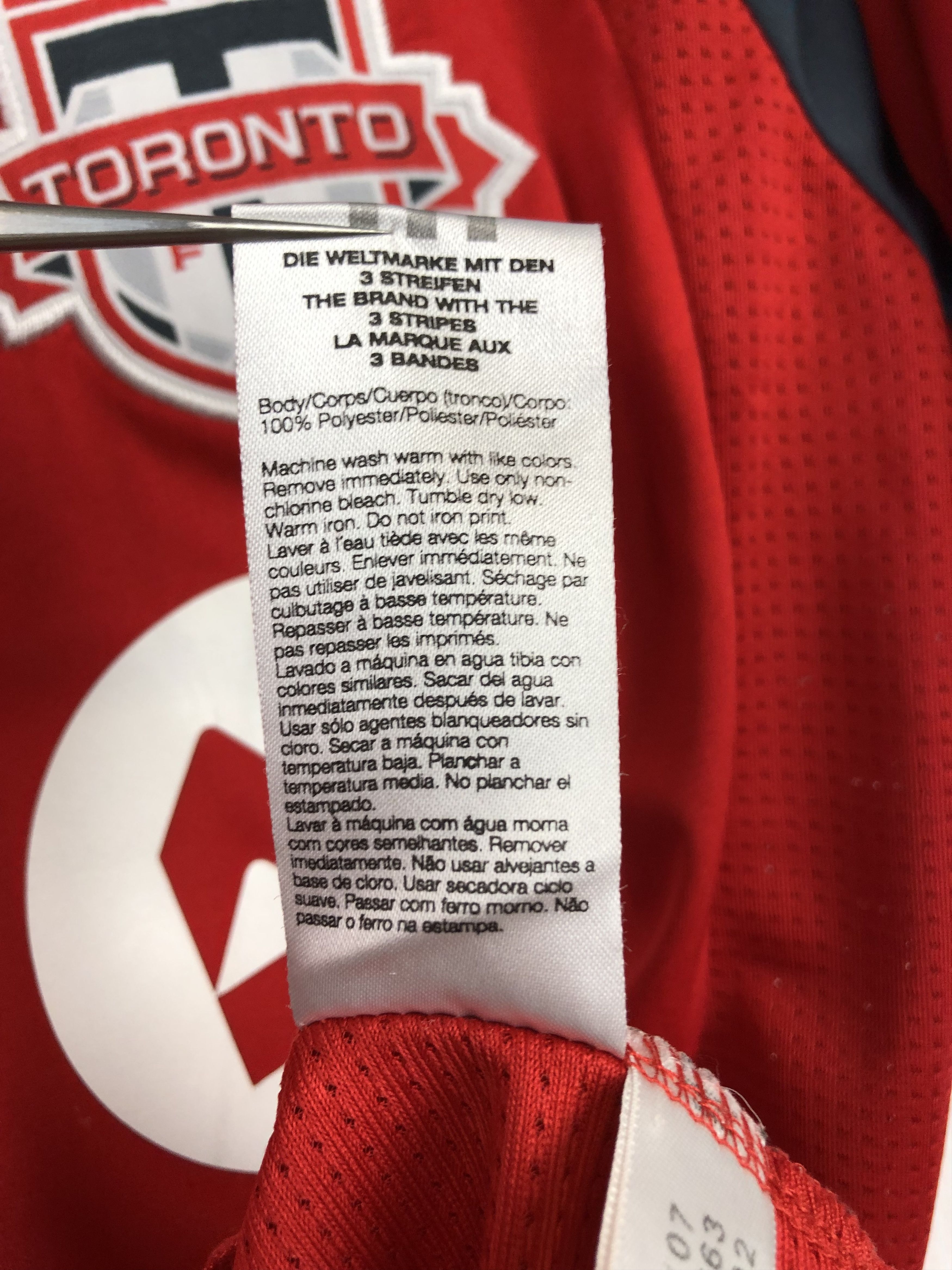 Adidas Toronto FC football shirt 2007 Soccer Jersey Rare Train Size US S / EU 44-46 / 1 - 9 Thumbnail