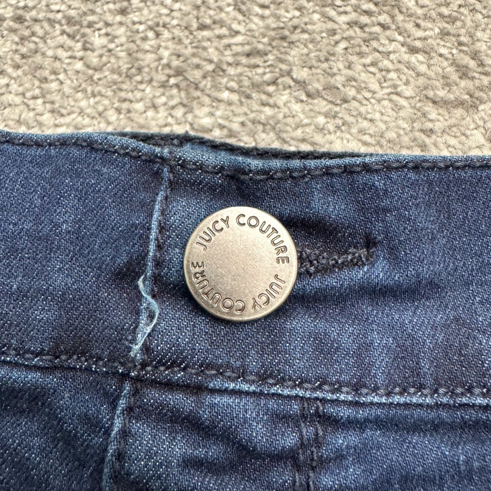 Juicy Couture VINTAGE Juicy Couture Denim Jeans Women 32x28.5 Blue High Rise Straight Leg Slim Fit Streetwear Size 24" / US 00 / IT 34 - 3 Thumbnail