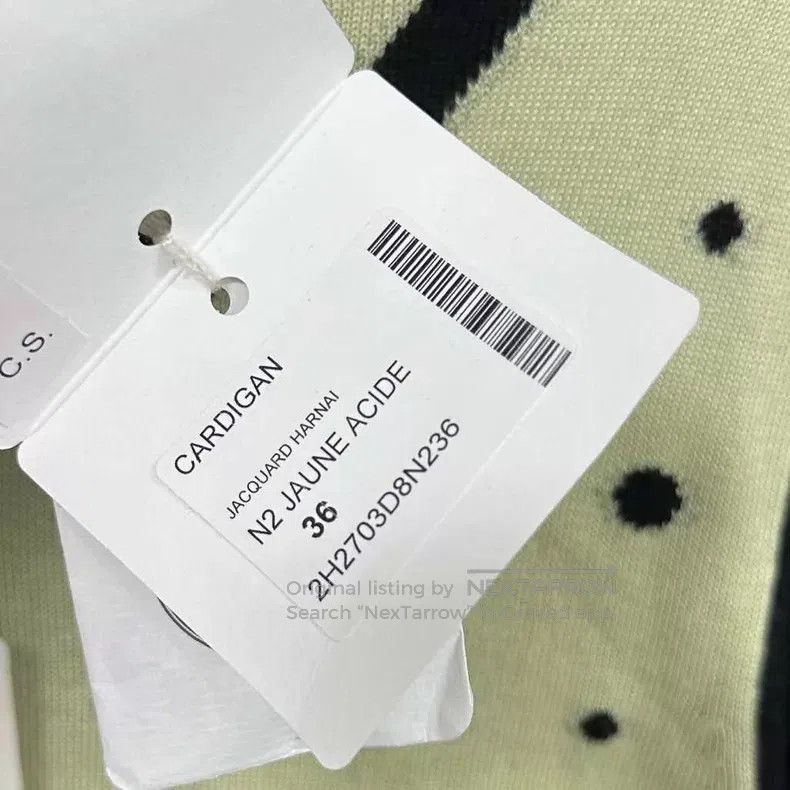 Hermes Hermes Color-block polka dot cashmere cardigan Size XS / US 0-2 / IT 36-38 - 7 Thumbnail