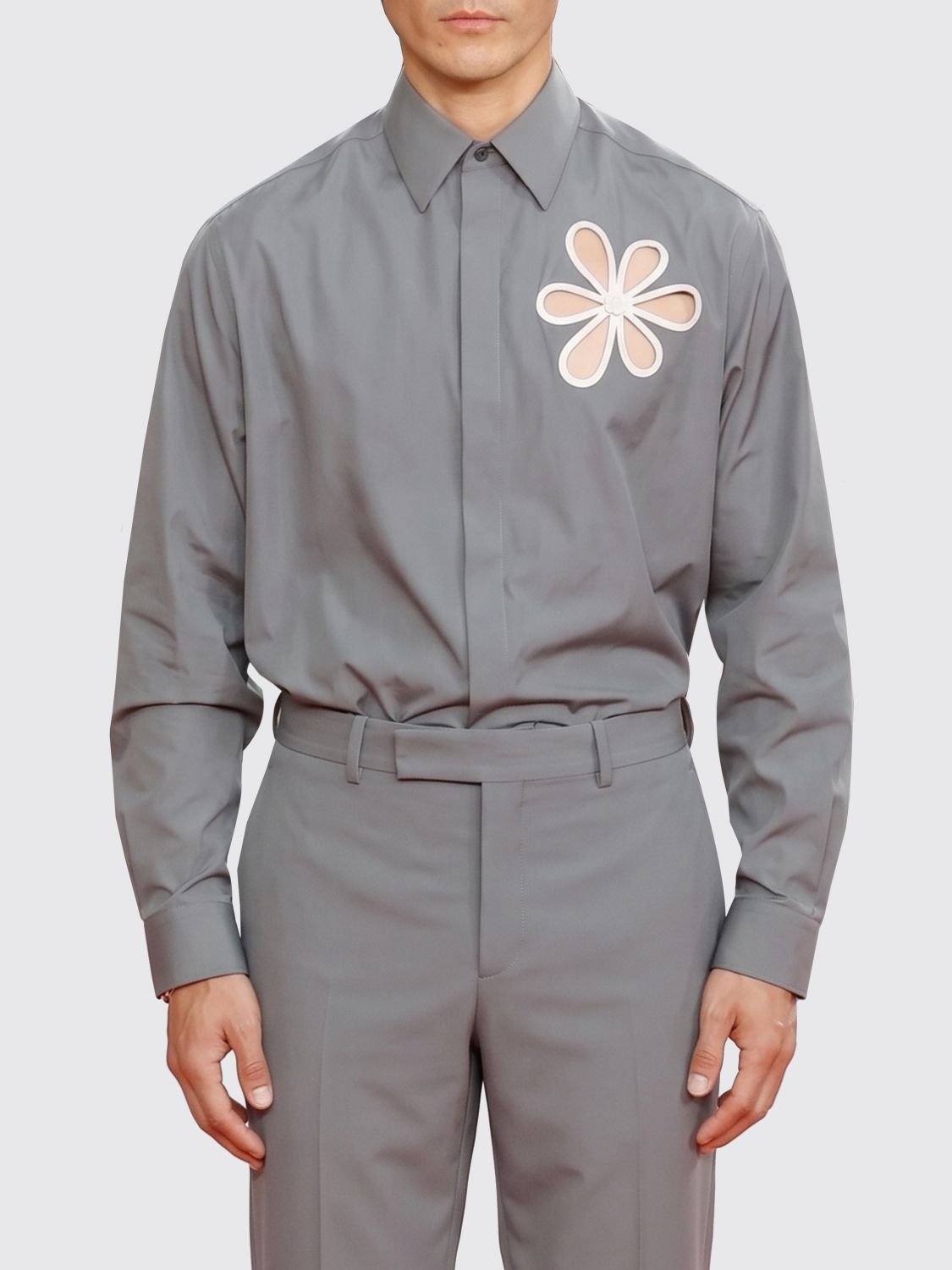 Fendi Fendi Shirt Men Grey Size US L / EU 52-54 / 3 - 1 Thumbnail