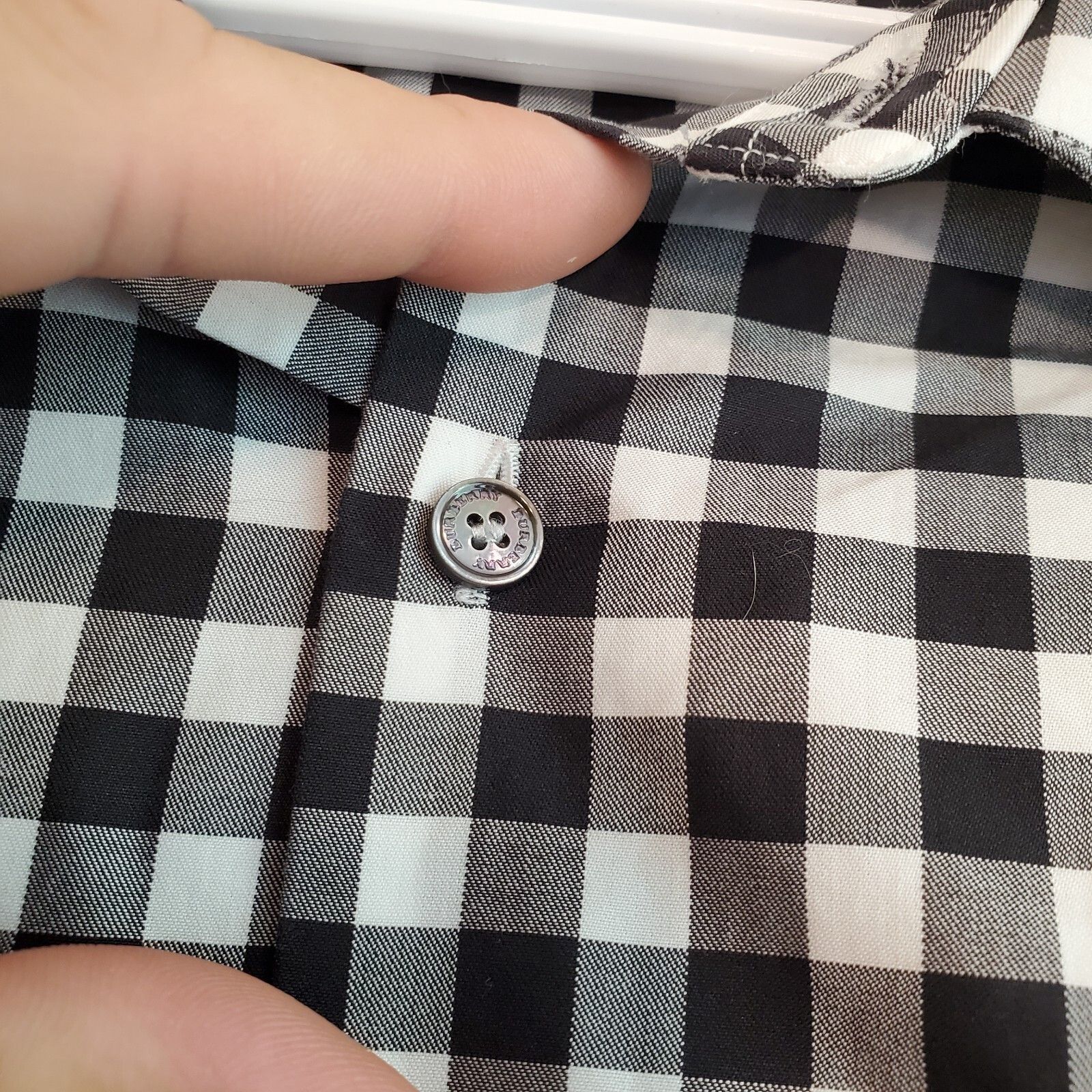Burberry Burberry Nova Check plaid button up shirt black white size L Size US L / EU 52-54 / 3 - 6 Thumbnail