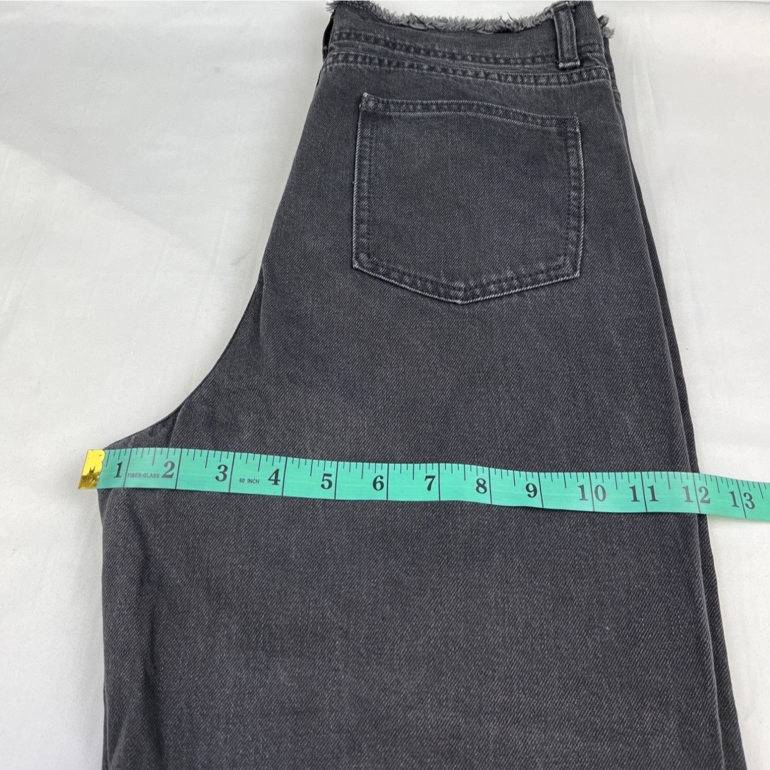 Zara Zara Women's Black Jeans/Wide Leg/Button Fly Sz 8 SKU 4220 Size 30" / US 8 / IT 44 - 7 Thumbnail