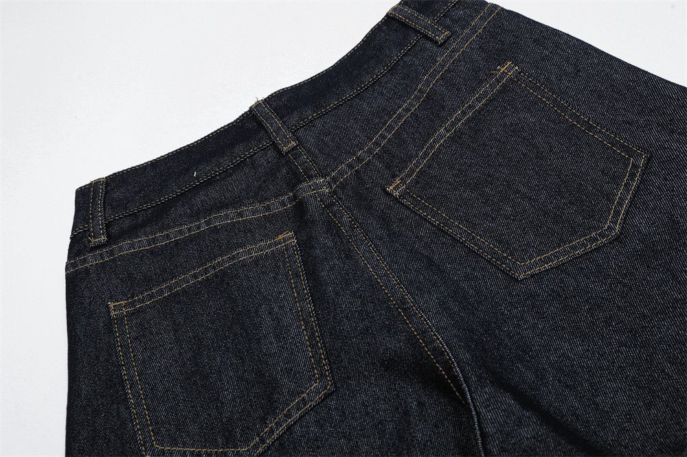 Vintage American street patchwork embroidered pocket scimitar jeans Size US 32 / EU 48 - 5 Thumbnail