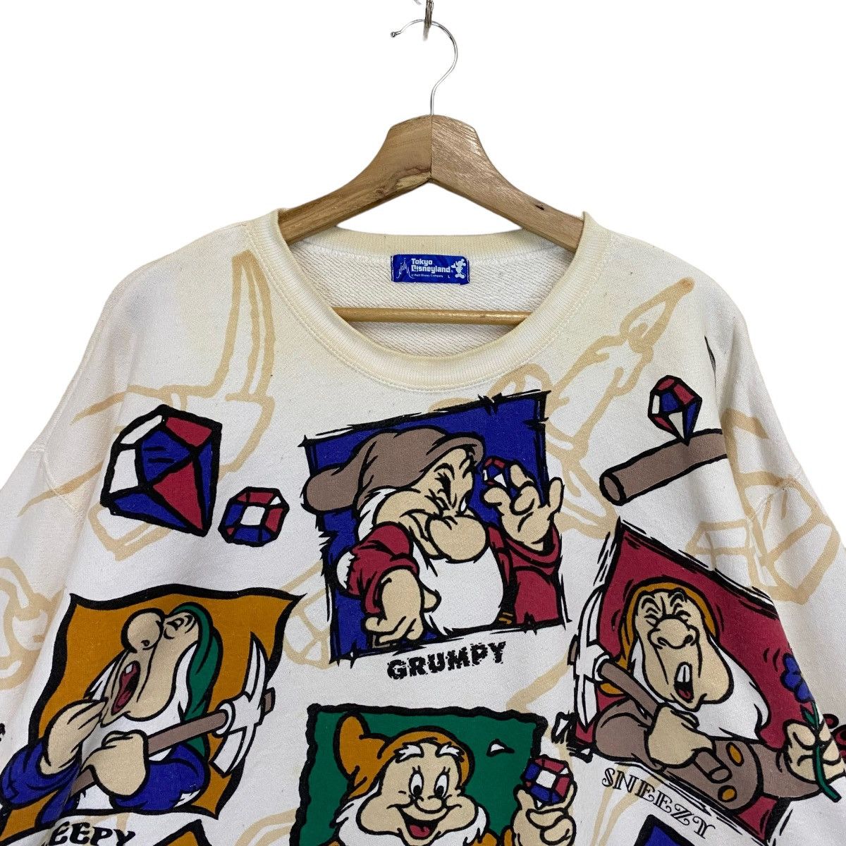 Anime × Cartoon Network × Warner Bros The Dwarfs Big Logo Longsleeve Sweatshirt Size XL Size US XL / EU 56 / 4 - 4 Thumbnail