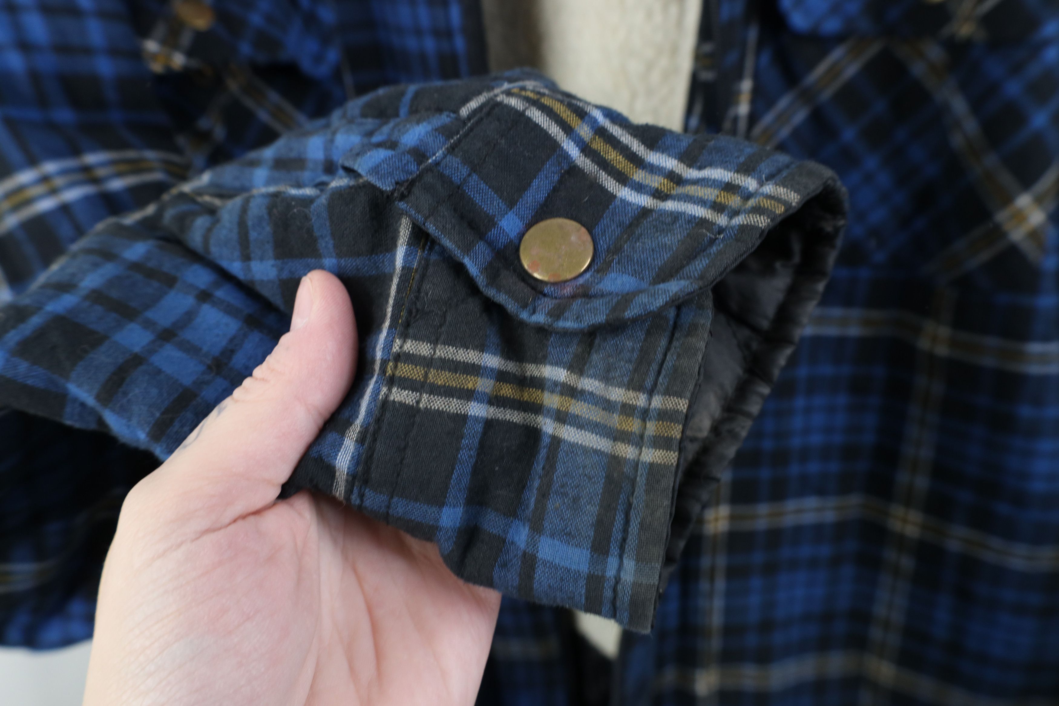 Vintage AS IS Vintage 90s Streetwear Lined Flannel Shirt Jacket Size US XXL / EU 58 / 5 - 8 Thumbnail