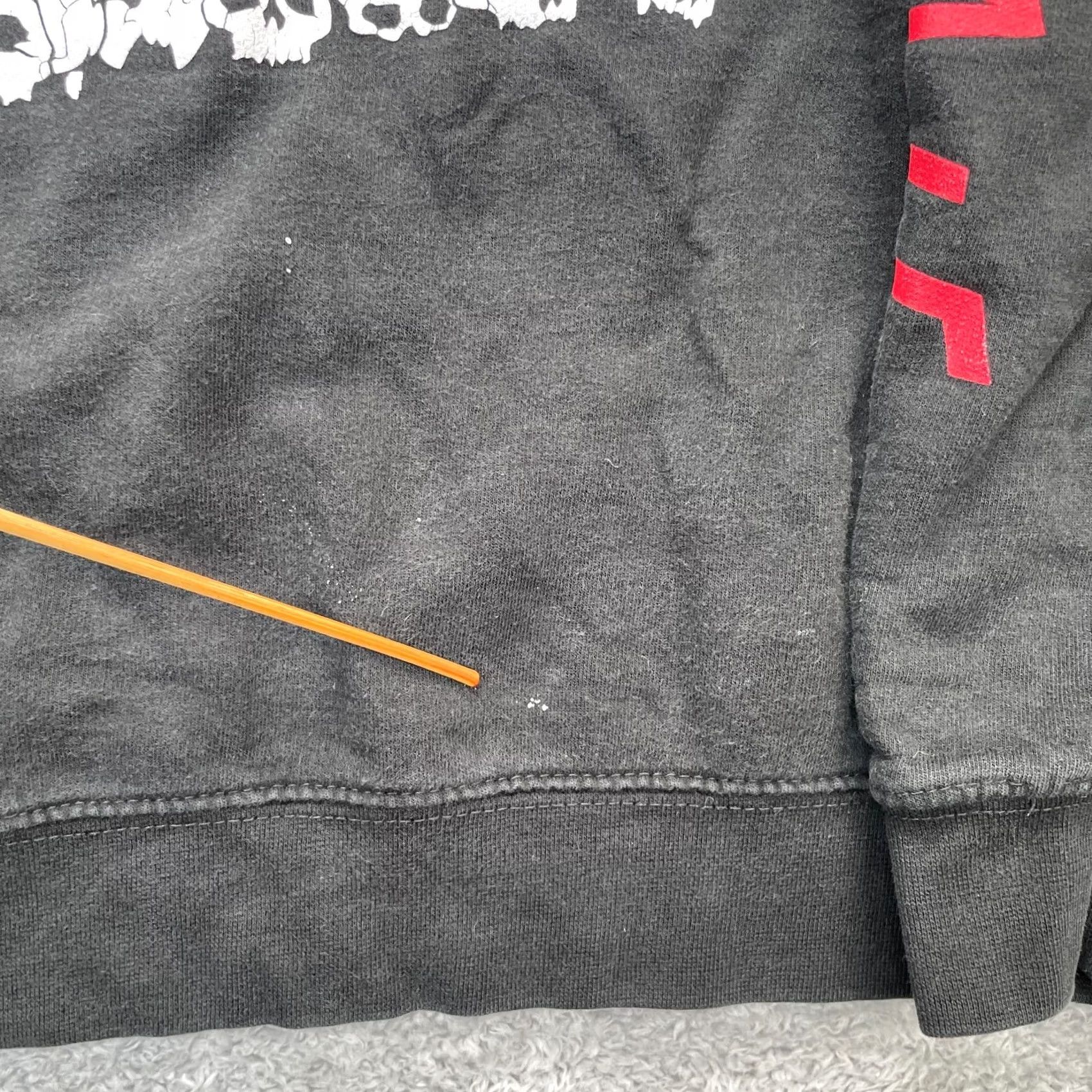 Black Scale VINTAGE Black Scale Sweatshirt Mens L Black Skull Pentagram Print Fleece Lined AOP Size US L / EU 52-54 / 3 - 6 Thumbnail