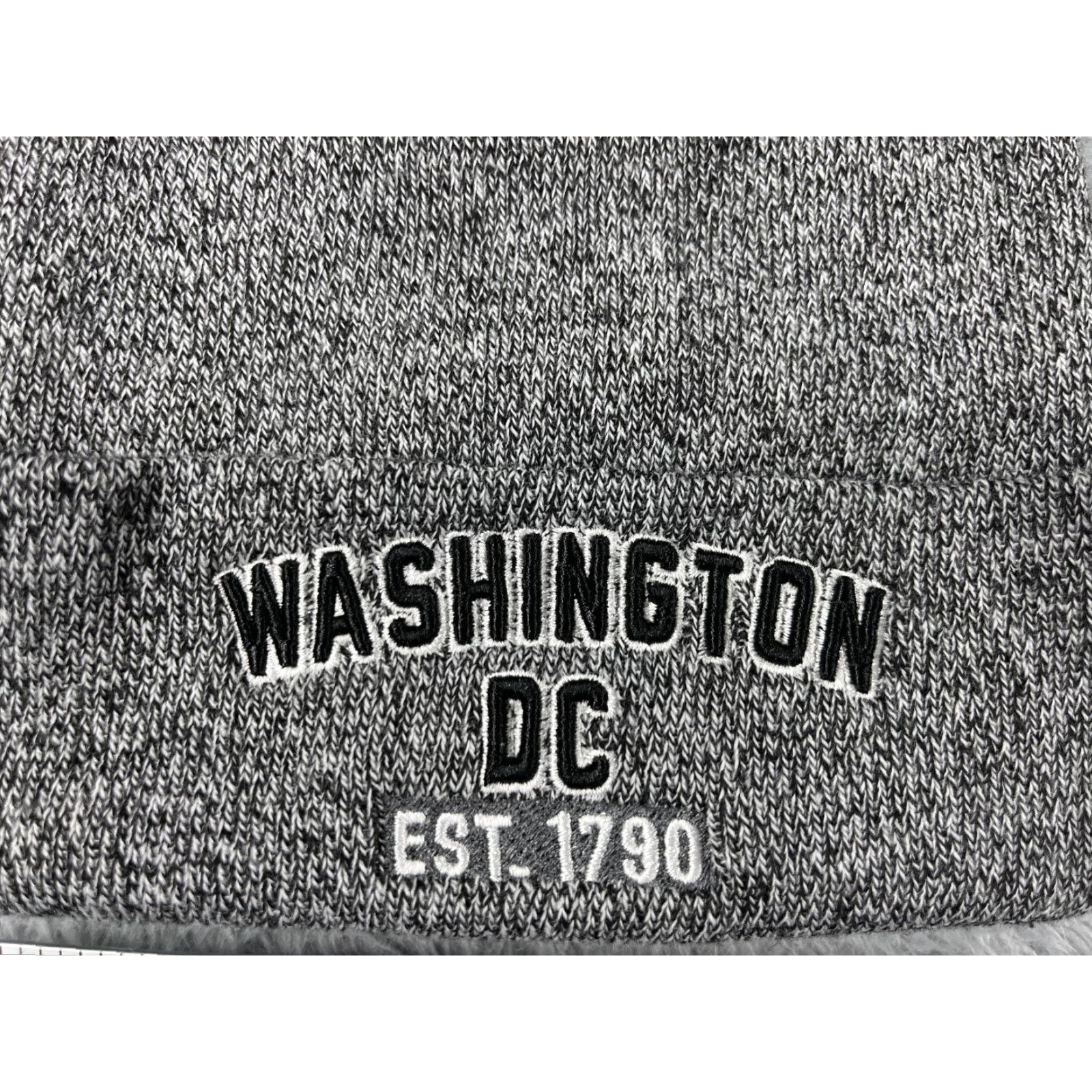 Vintage E by Elidan Beanie Adult One Size Gray 100% Acrylic Knit Unisex Adults Solid Outdoor Ski Adjustable Lightweight Size ONE SIZE - 2 Thumbnail