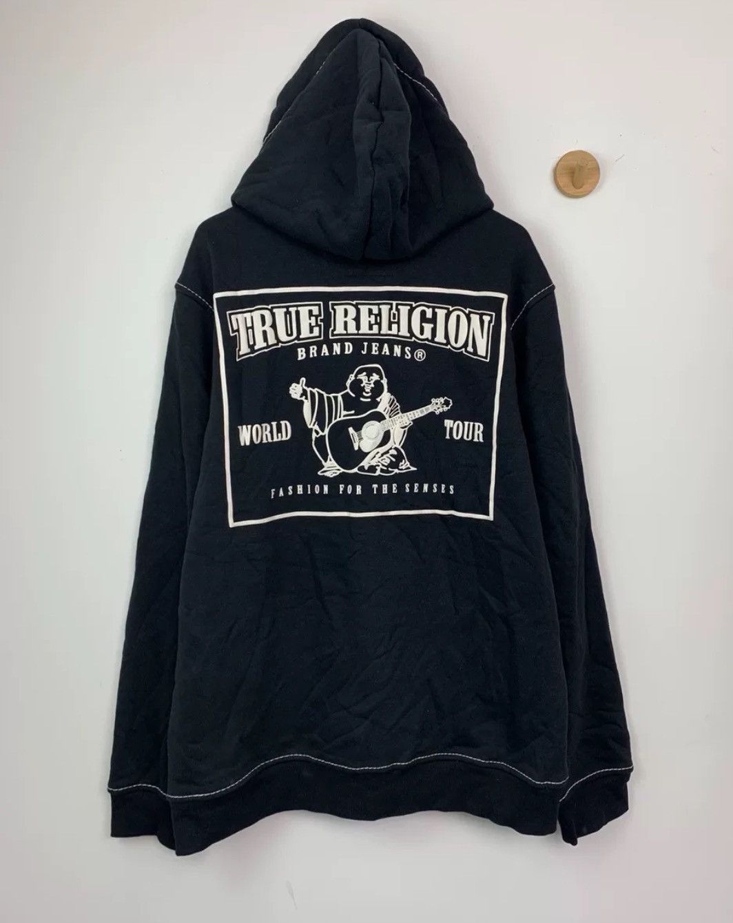 true religion Big T World Tour zip up hoodie