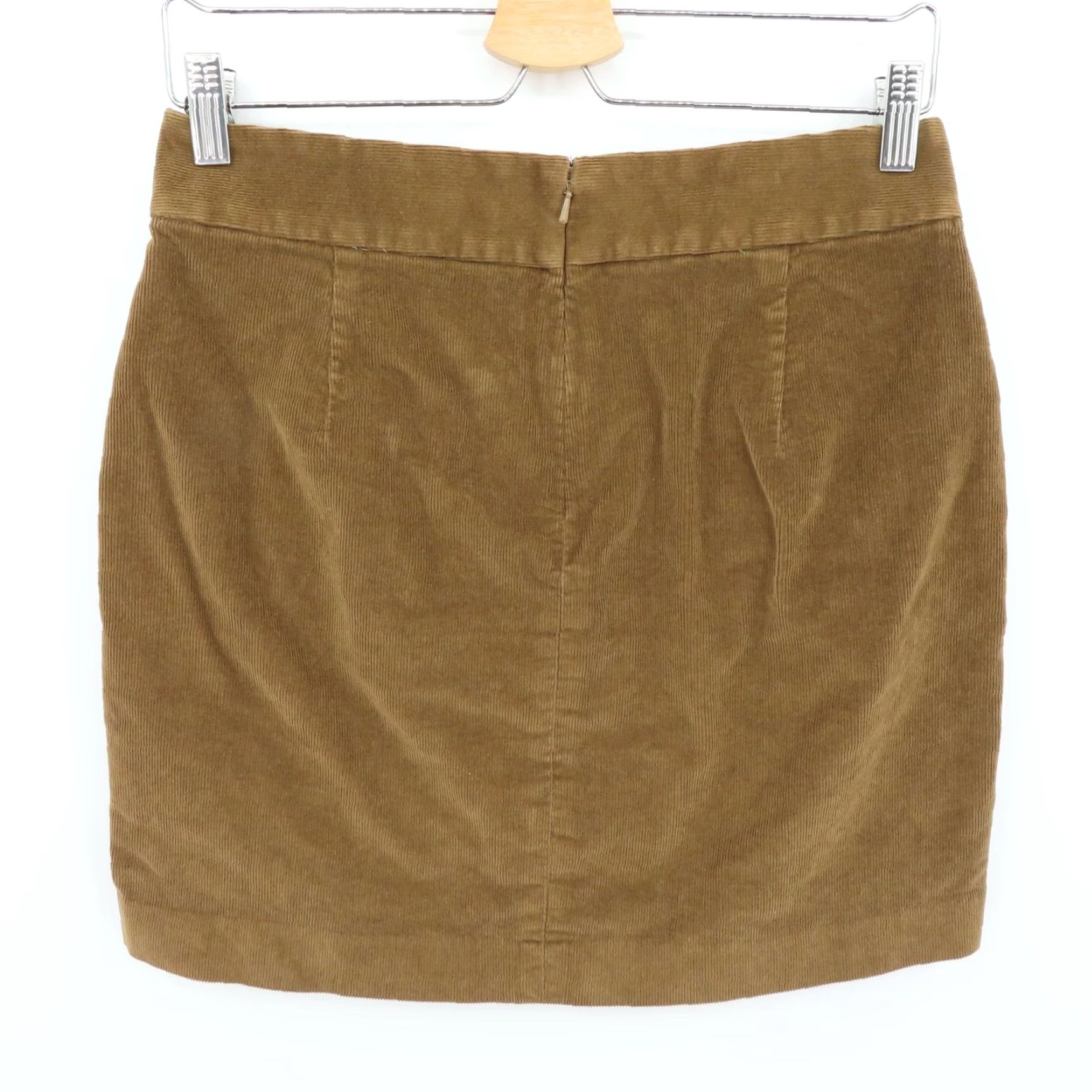 Banana Republic Banana Republic Skirt Pencil 6 Brown Corduroy Zip Back Vintage No Size 28" / US 6 / IT 42 - 3 Thumbnail