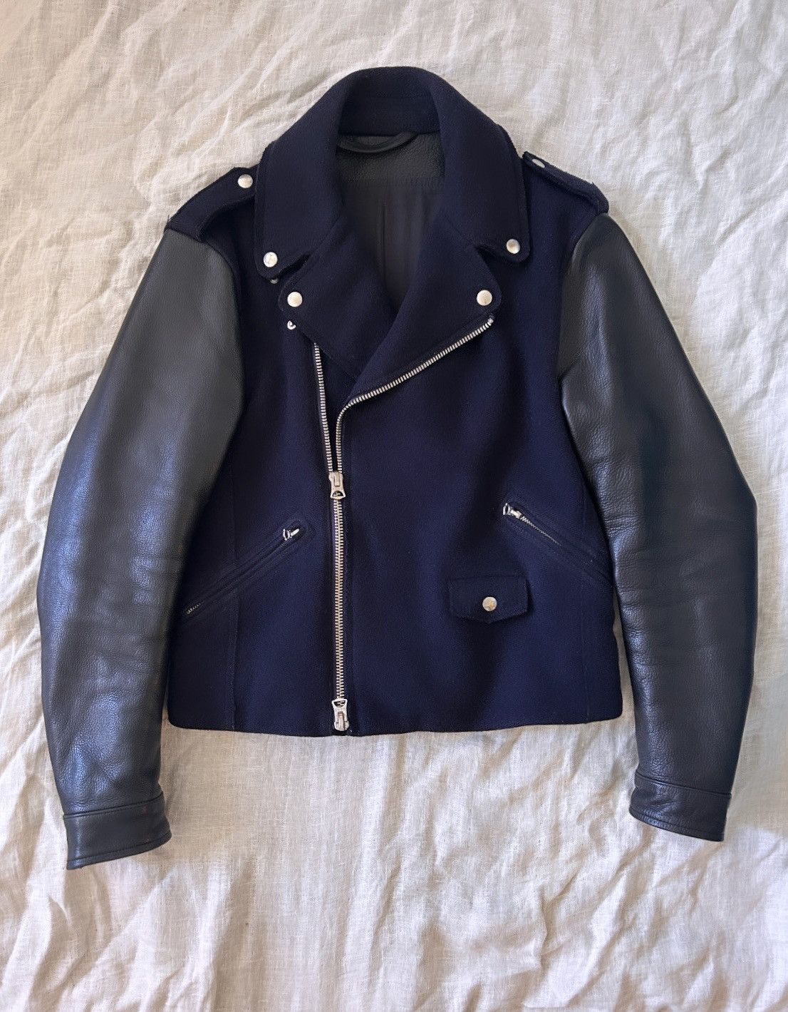 Acne Studios Acne Studio Cassady Wool/leather jacket Size US M / EU 48-50 / 2 - 1 Thumbnail