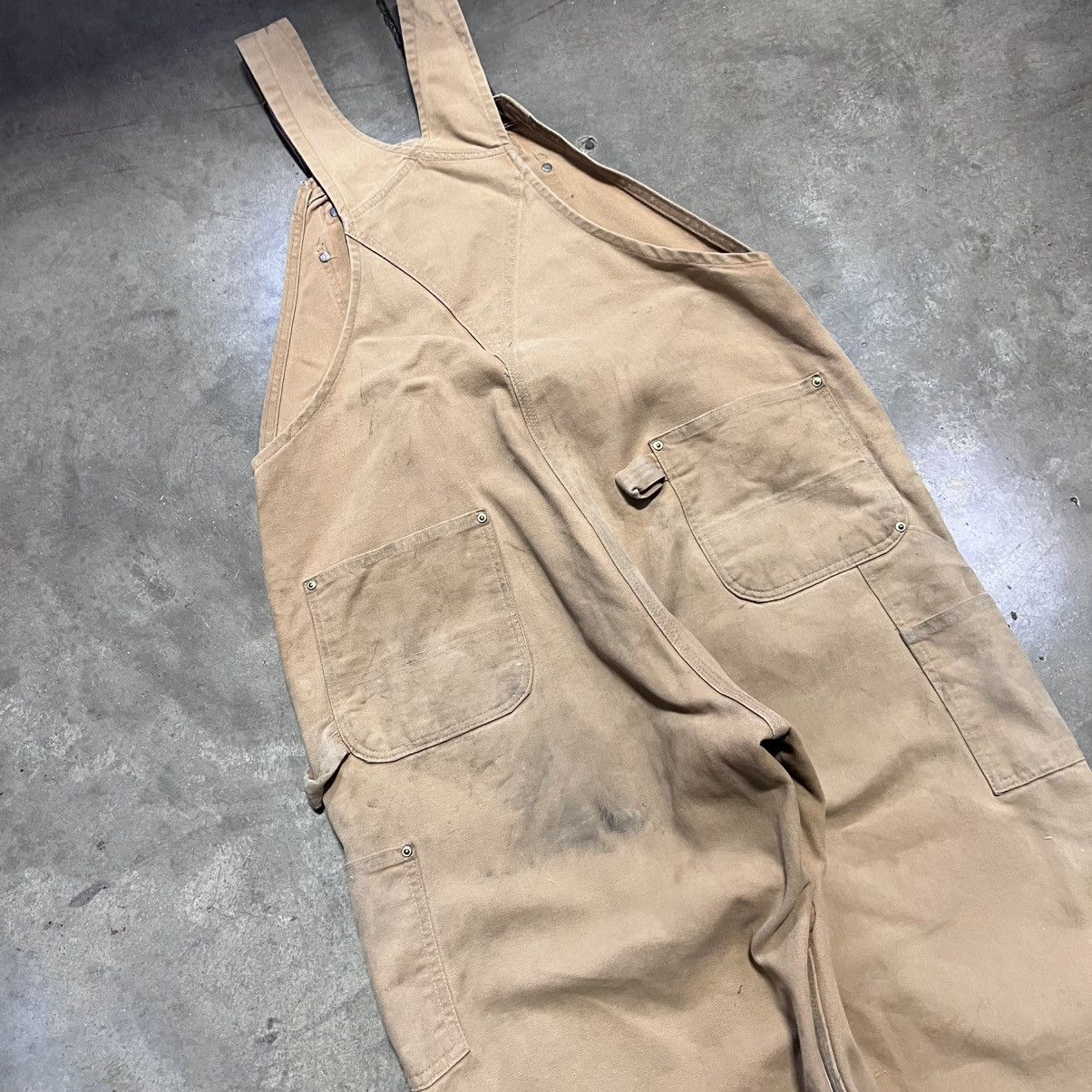 Carhartt × Vintage Vintage 90s Carhartt Double Knee Carpenter Pant Bibs Overall Size US 42 / EU 58 - 10 Thumbnail