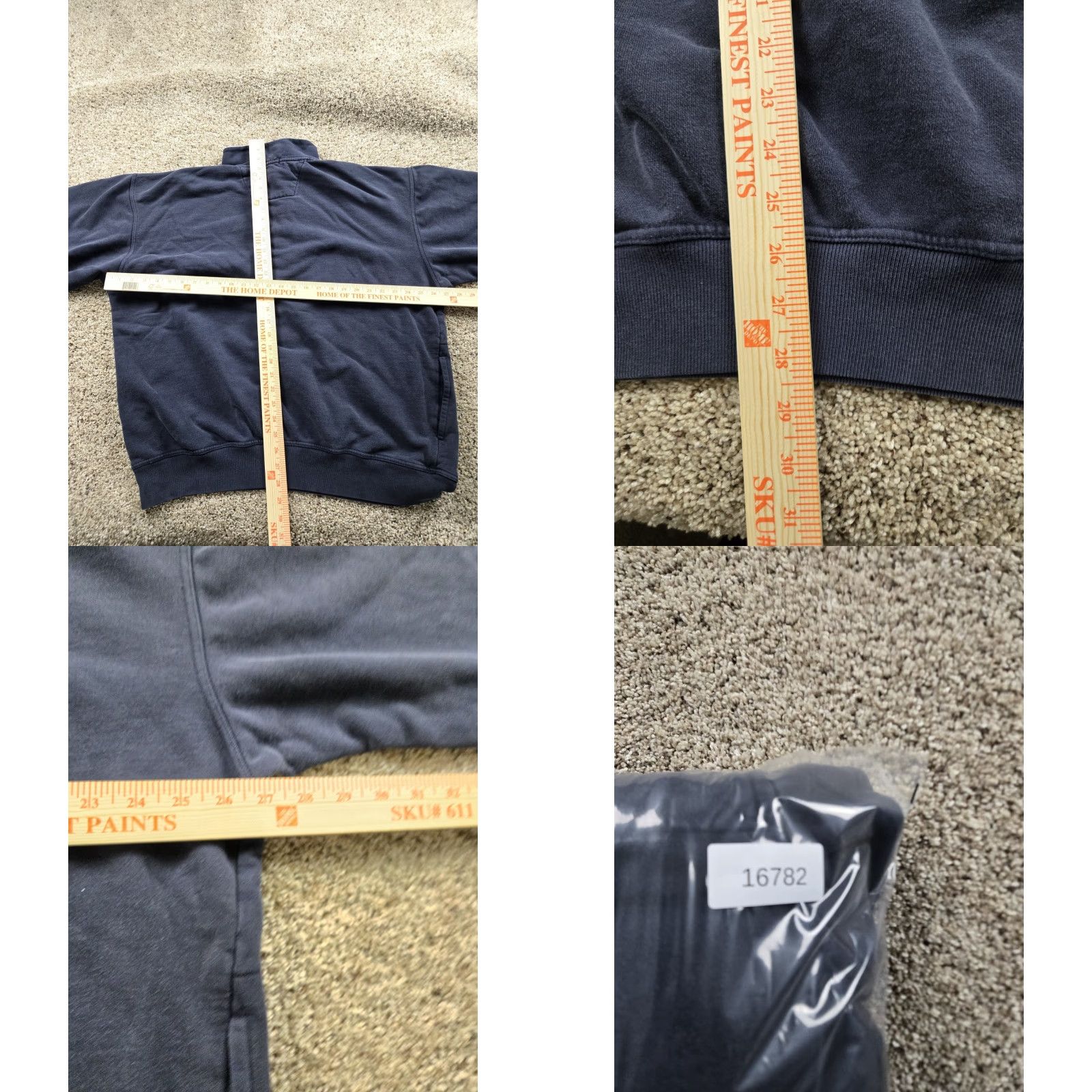 Nautica VINTAGE Nautica Sweatshirt 2XL Blue 1/4 Zip Long Sleeve Mock Neck Pullover Mens 2XL Navy Blue 90s Y2K Size US XXL / EU 58 / 5 - 8 Thumbnail