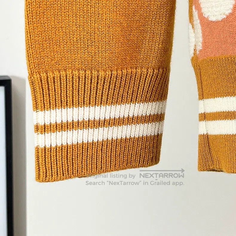 Hermes Hermes Orange Polka Dot Wool Cardigan Jacket Size XS / US 0-2 / IT 36-38 - 5 Thumbnail
