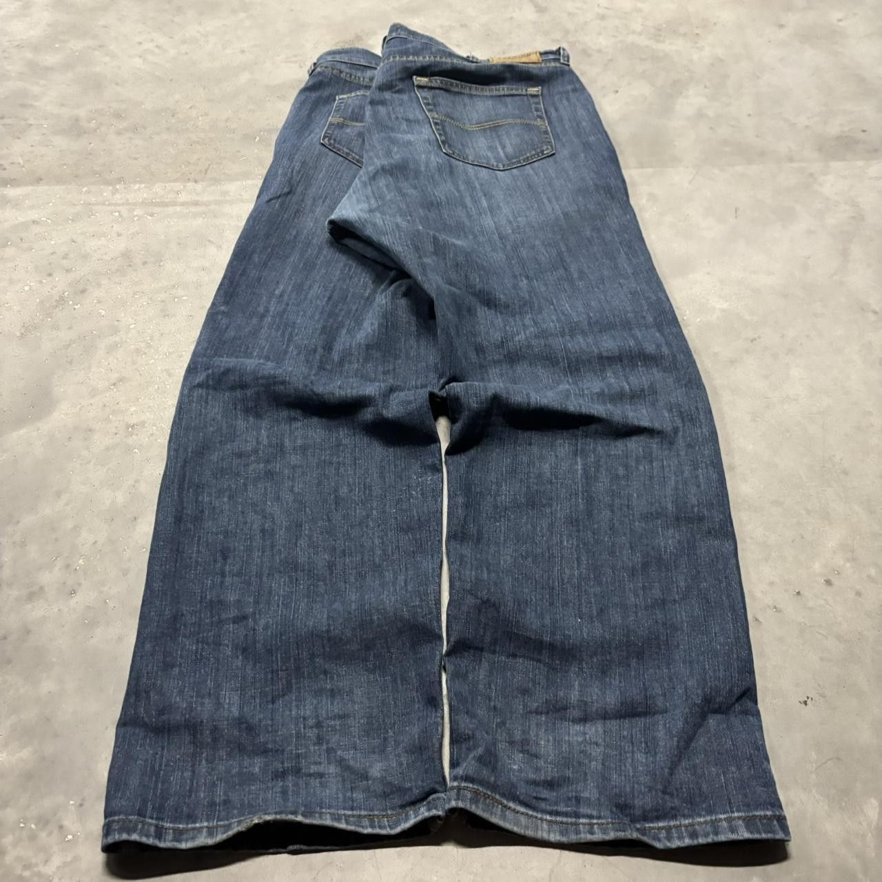 Japanese Brand × Vintage Crazy Vintage Y2K/2000s Grunge Dark Wash Skater Denim Jeans! Size US 40 / EU 56 - 4 Thumbnail