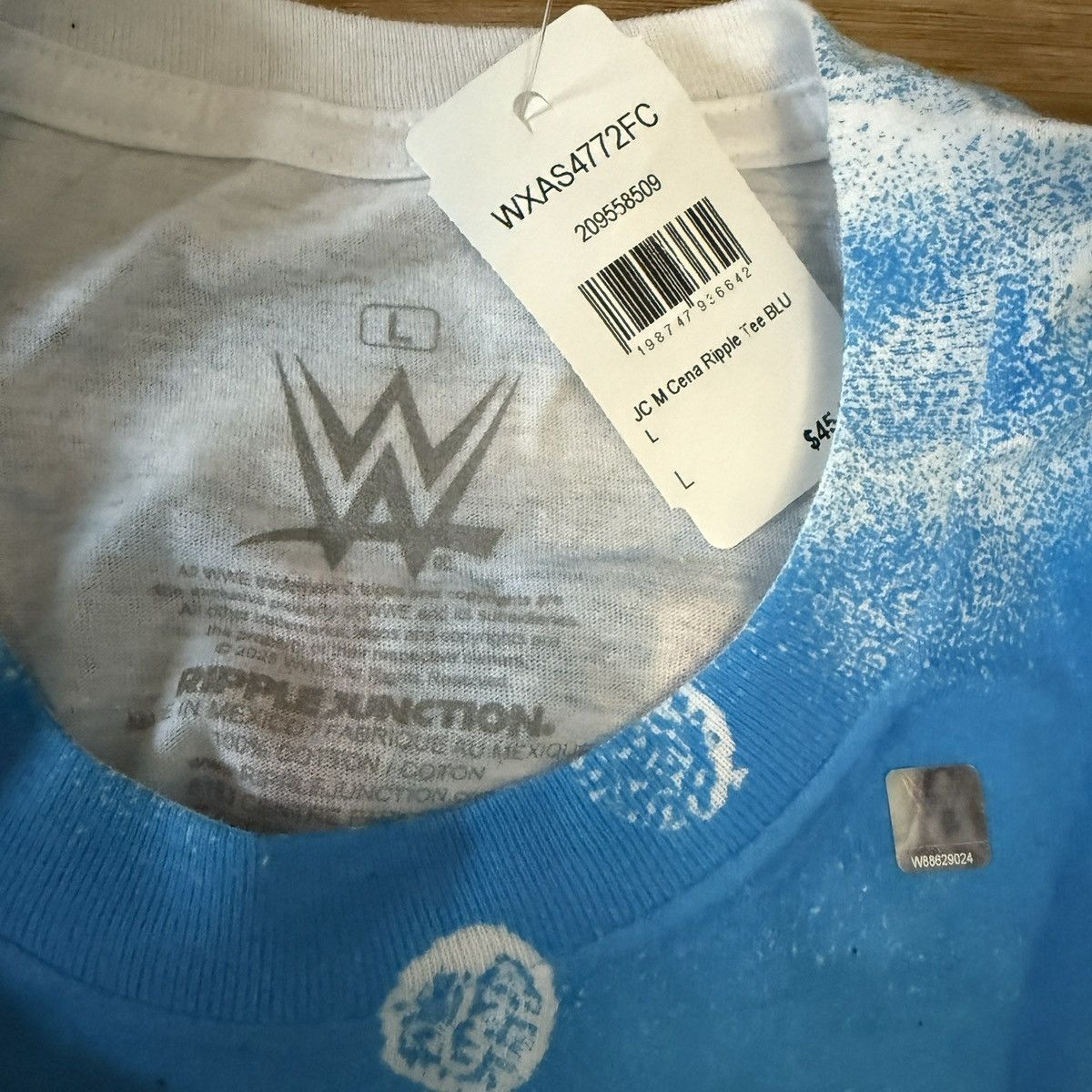 WWE 2025 Retirement John Cena AOP Shirt L Last Time Is Now
